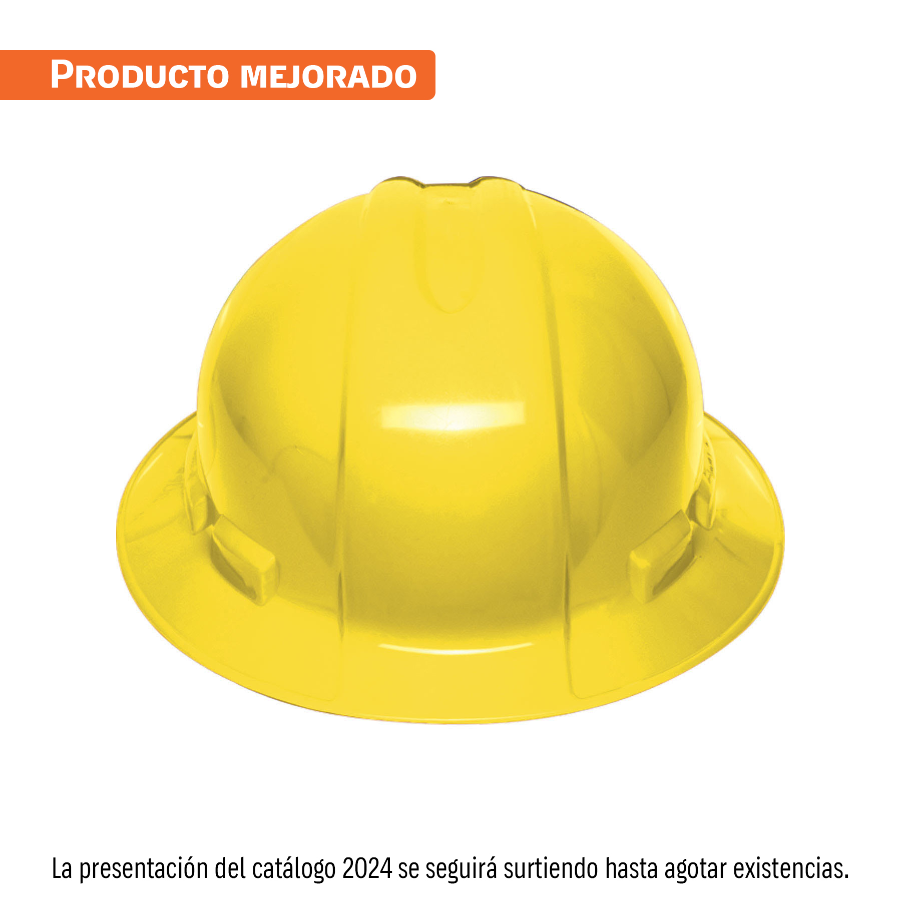 Casco de Seguridad Ala Ancha, Truper - Amarillo