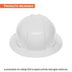 Casco de Seguridad Ala Ancha, Truper - Blanco