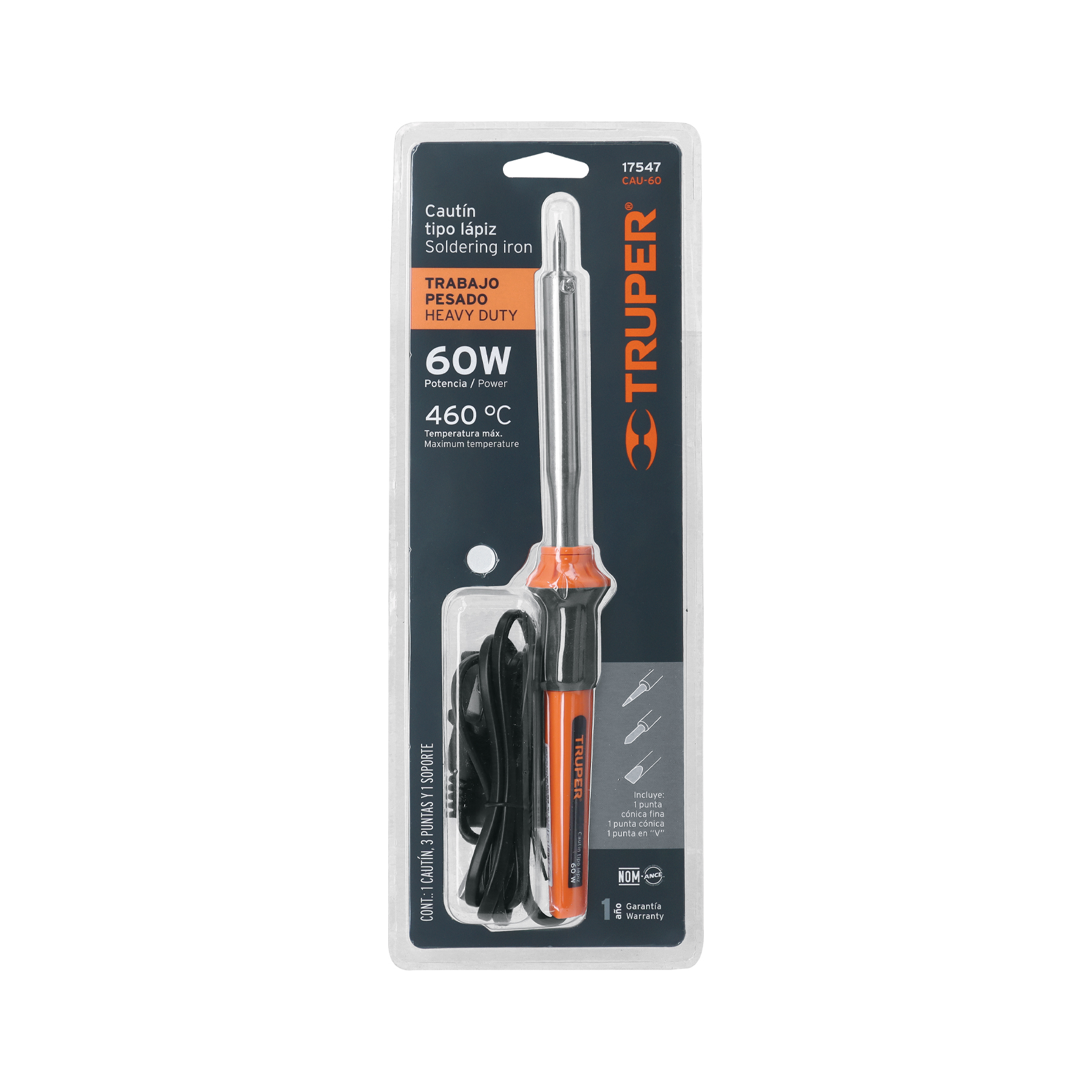 Cautín Tipo Lápiz para Trabajo Pesado, Truper - 60 W - Image 3