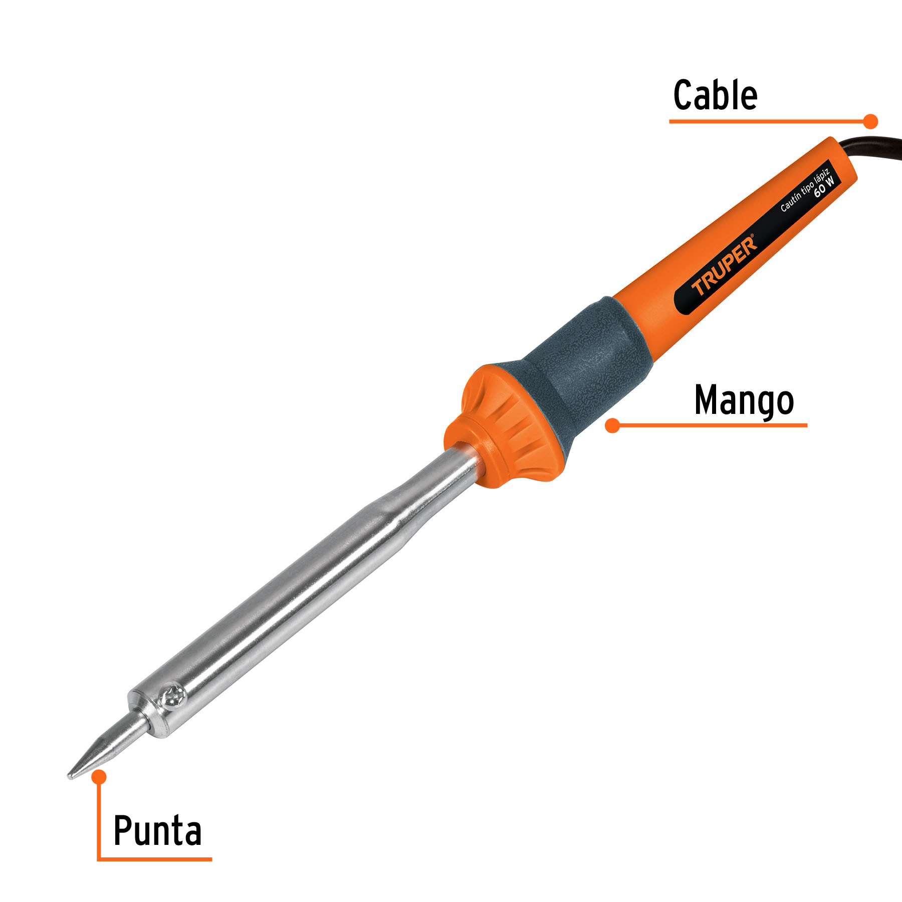 Cautín Tipo Lápiz para Trabajo Pesado, Truper - 60 W - Image 4