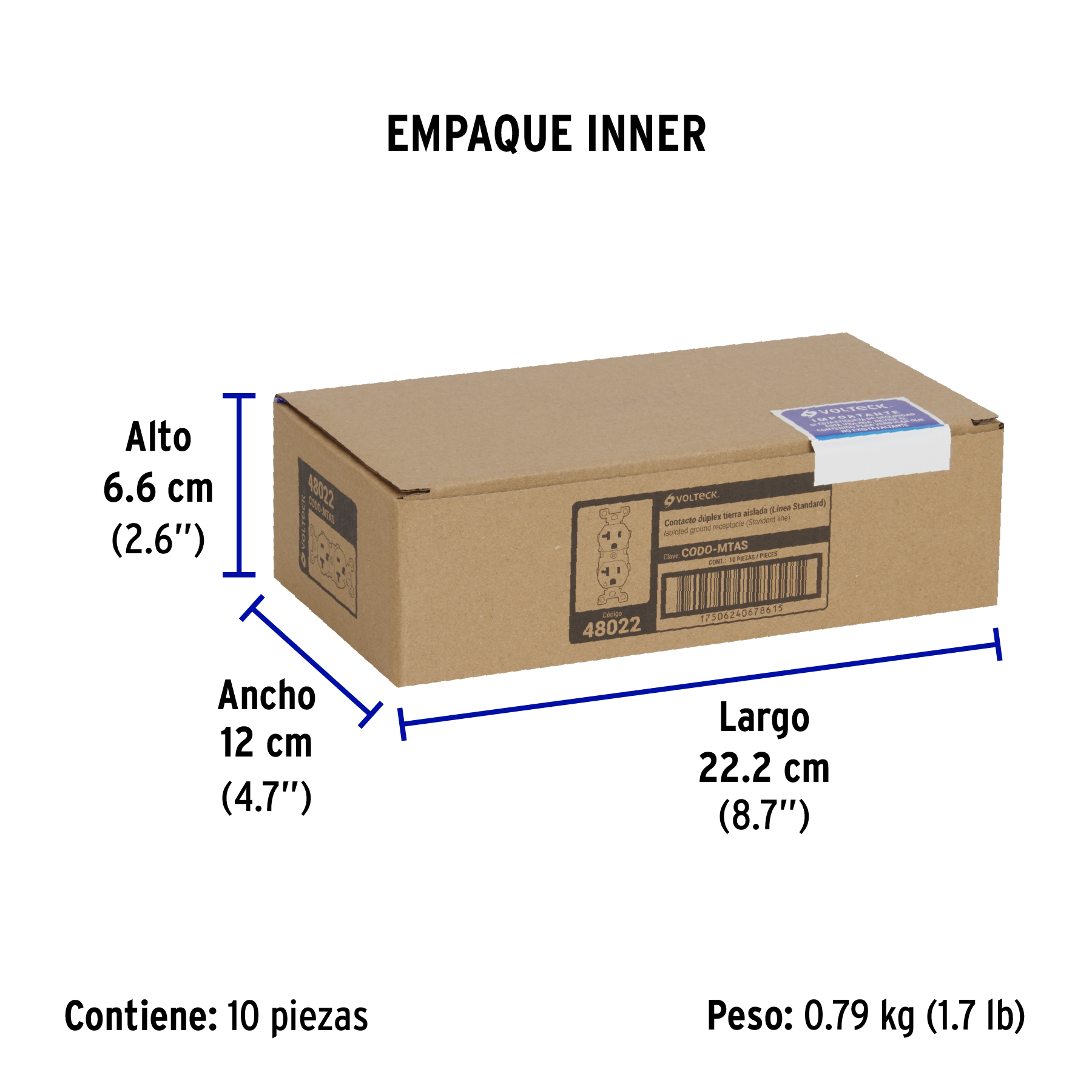 Contacto Duplex, Tierra Aislada, Lnea Standard - 20 A - Image 2