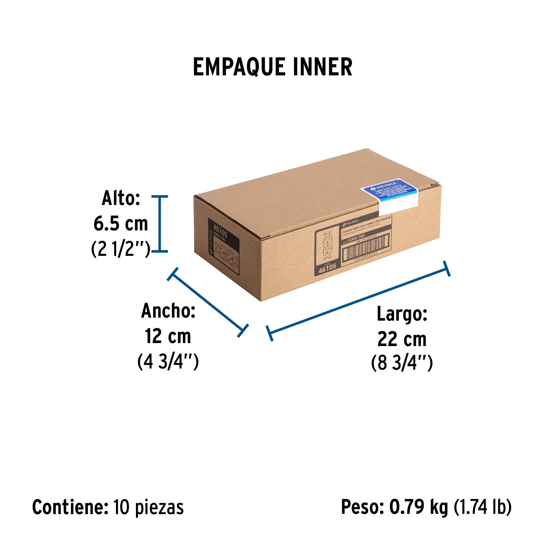 Contacto Duplex, Tierra Aislada, Lnea Standard - 15 A - Image 2