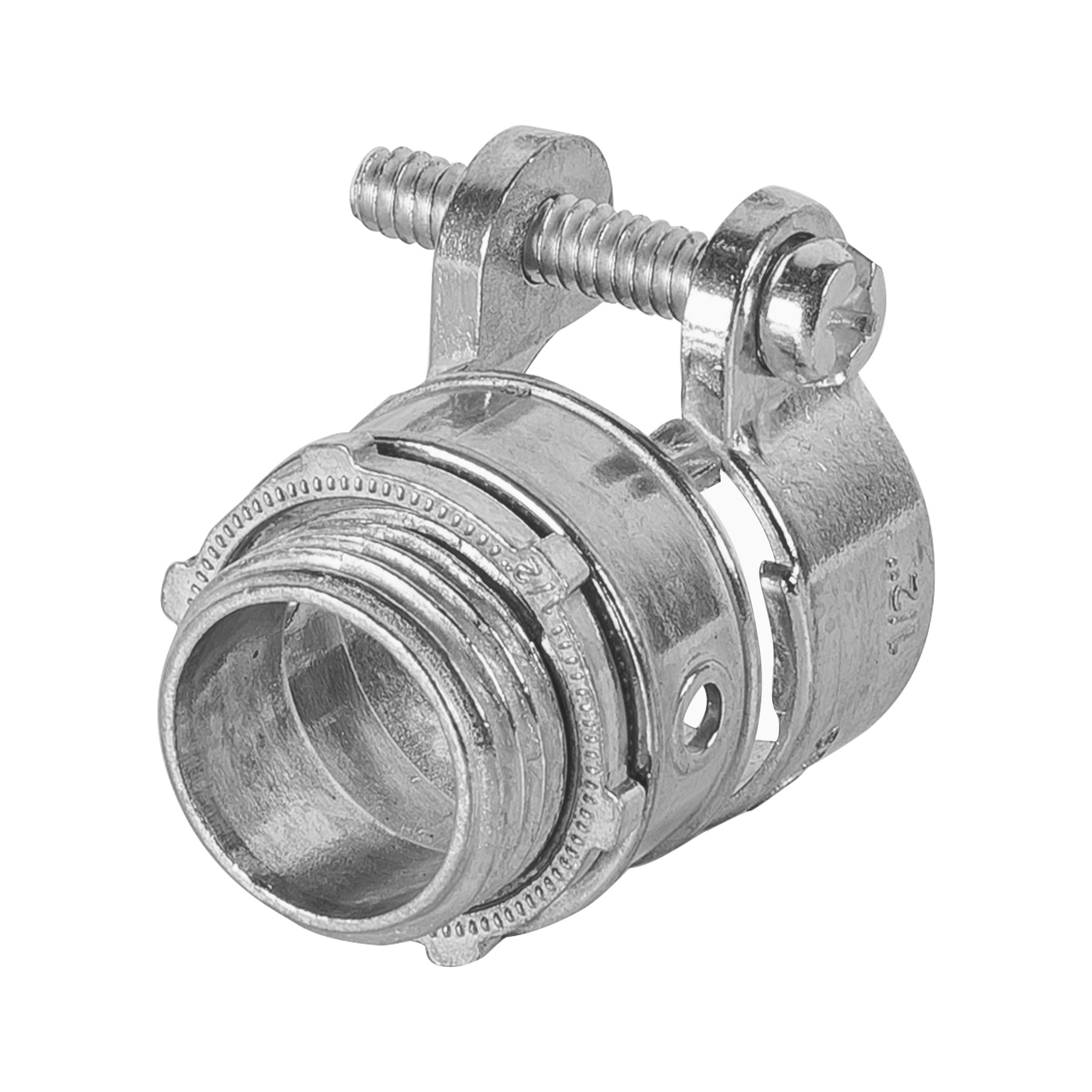 Conector Recto para Tubo Flexible Metálico, Volteck - 1/2 Pulgadas