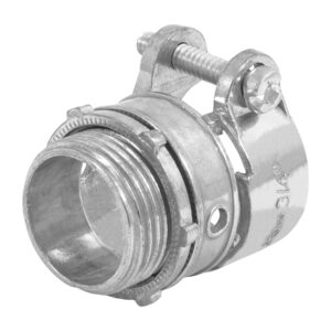 Conector Recto para Tubo Flexible Metálico, Volteck - 3/4 Pulgadas