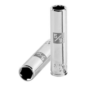 Dado Largo de  5/16 Pulgadas, 6 Puntas, Cuadro 1/4", Truper