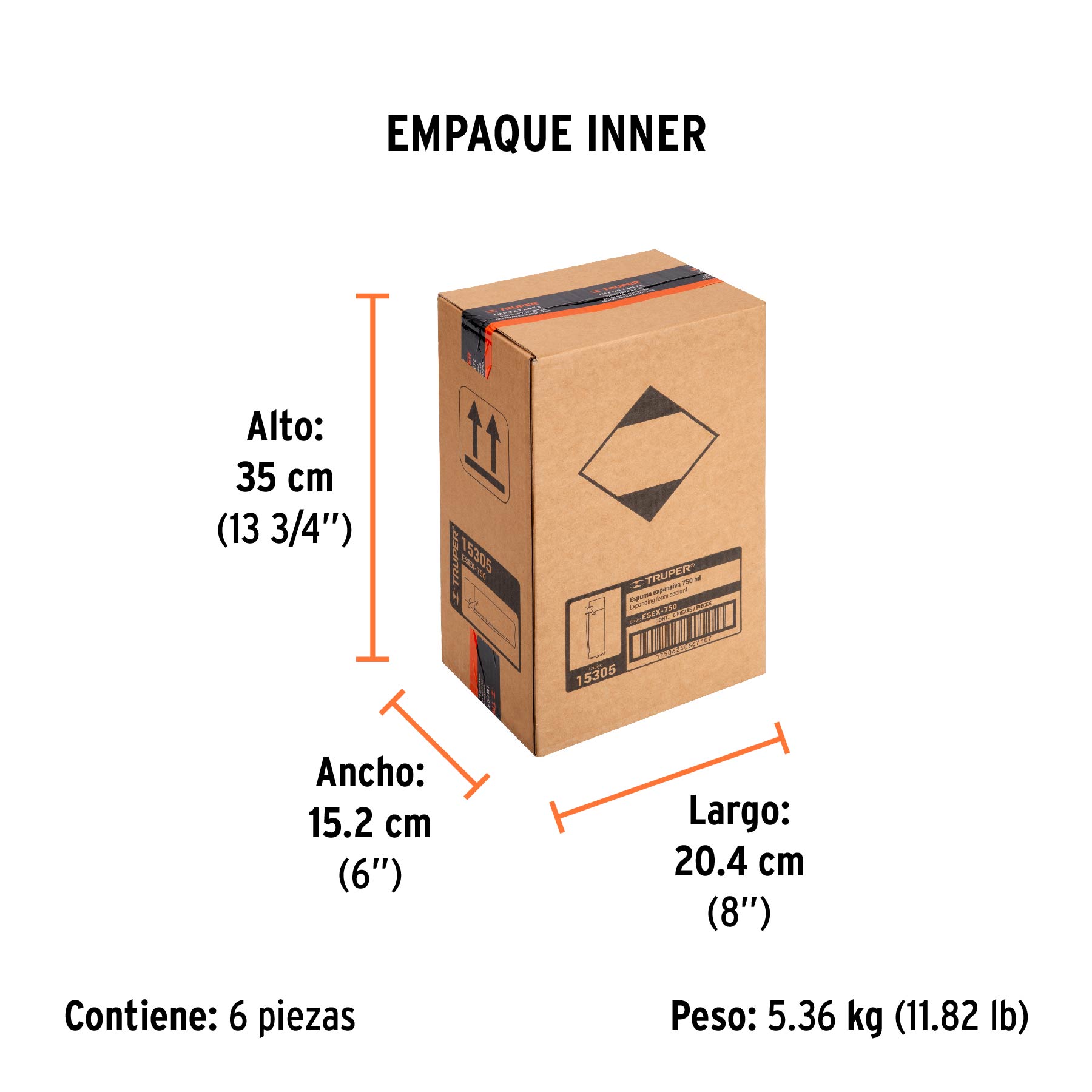 Espuma Expansiva de Poliuretano, Truper - 750 Ml - Image 2
