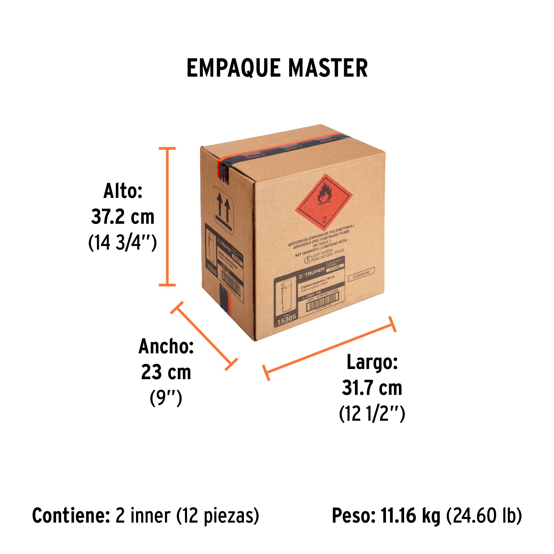 Espuma Expansiva de Poliuretano, Truper - 750 Ml - Image 3