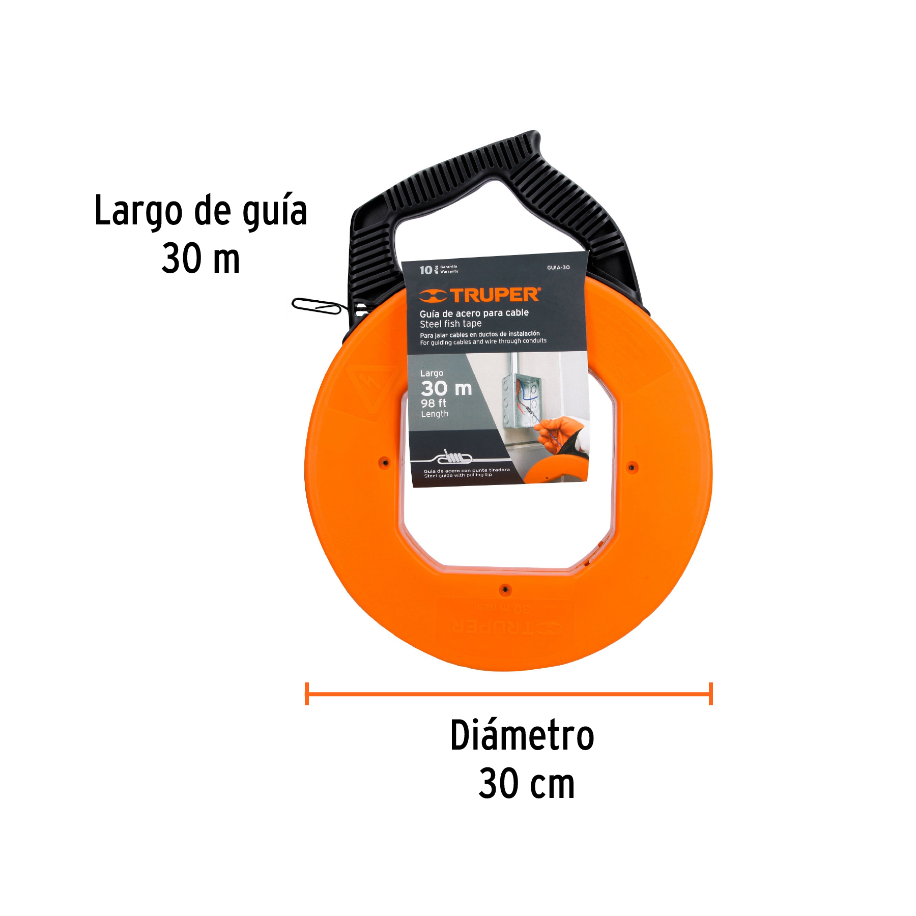 Guía de Acero de para Cable, Truper - 30 M - Image 4