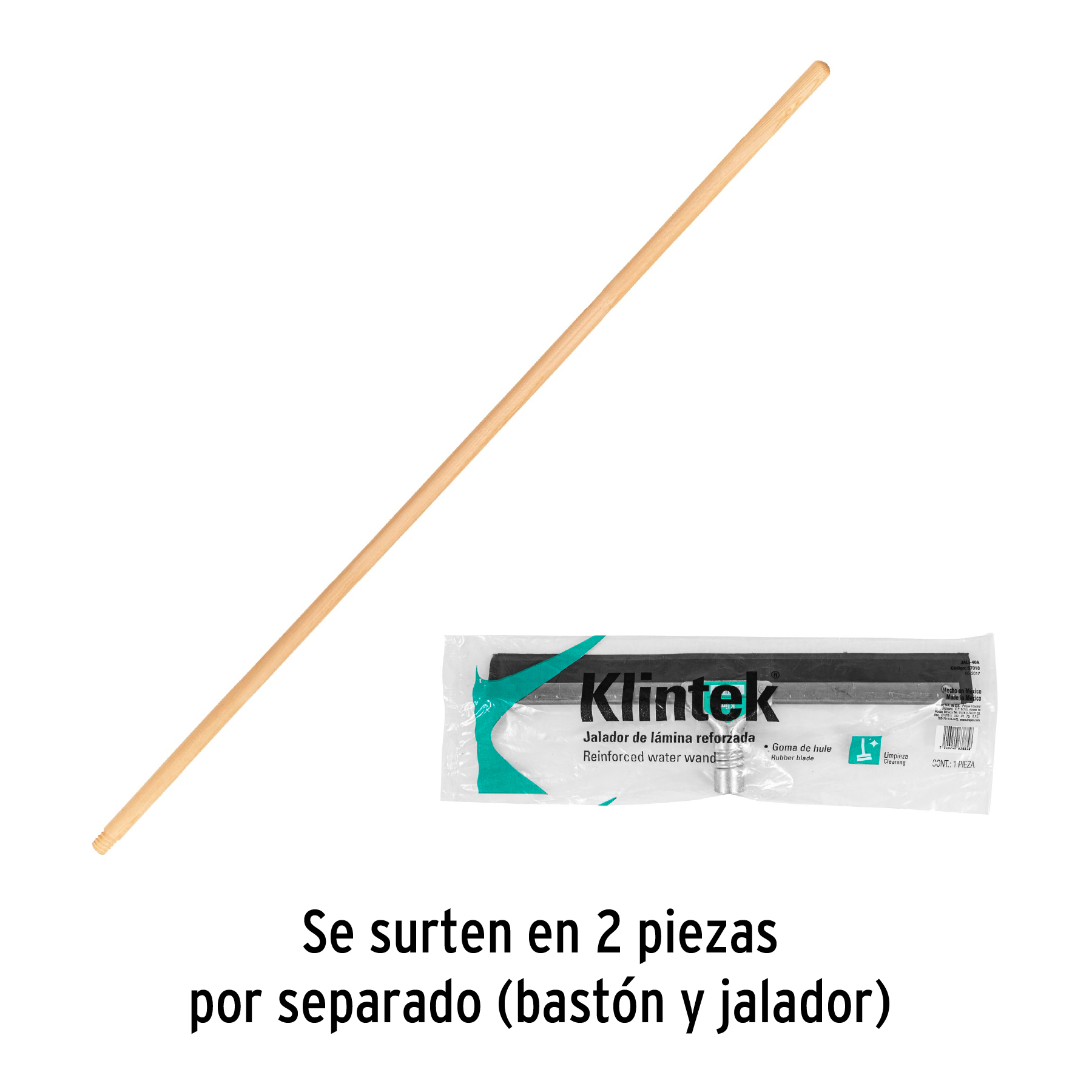 Jalador Base Acero Galvanizado de , con Bastn de Madera - 40CM - Image 7