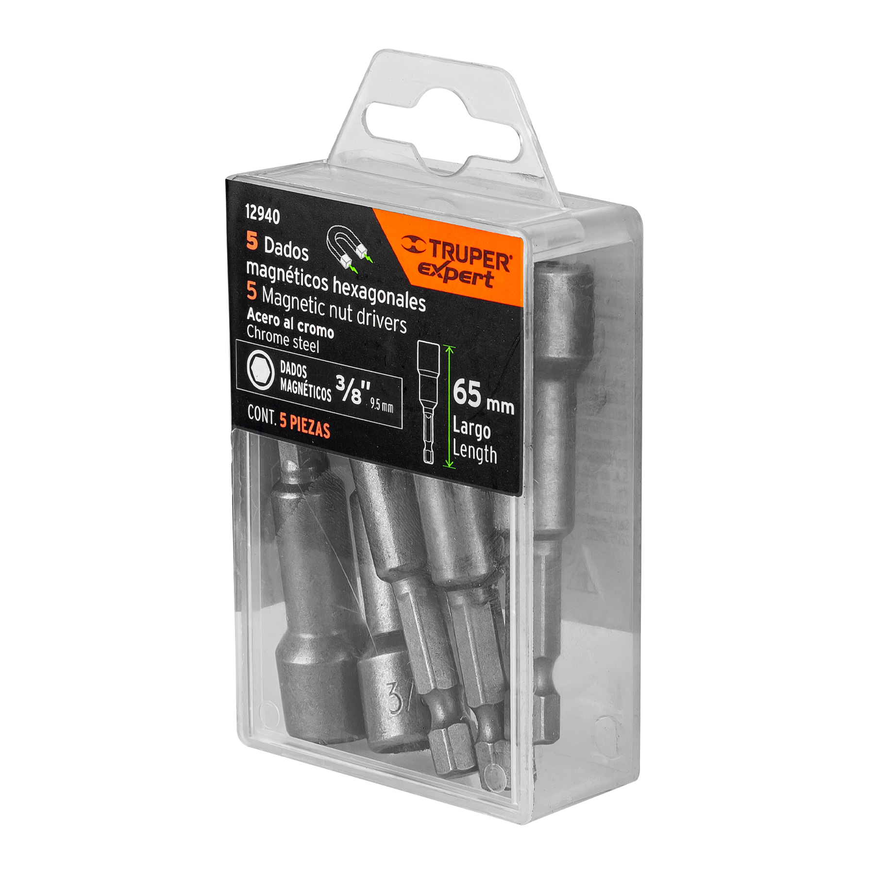 Estuche con 5 Dados Magnéticos de Largo 2-1/2", Expert - 3/8 Pulgadas - Image 5