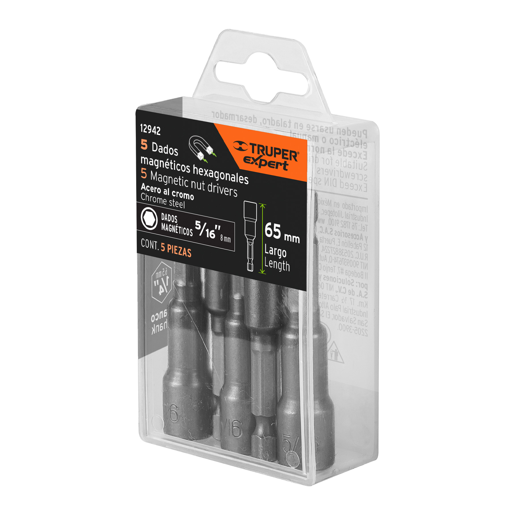Estuche con 5 Dados Magnéticos de Largo 2-1/2", Expert - 5/16 Pulgadas - Image 2