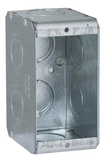 CAJA MET 4X4 KO 1" PROFUNDA 2-1/8" RACO