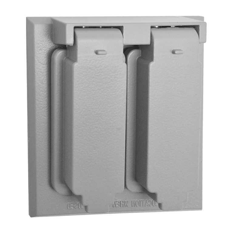 TAPA MET 2X4 DUPLEX INTEMPERIE 5180-0 RACO
