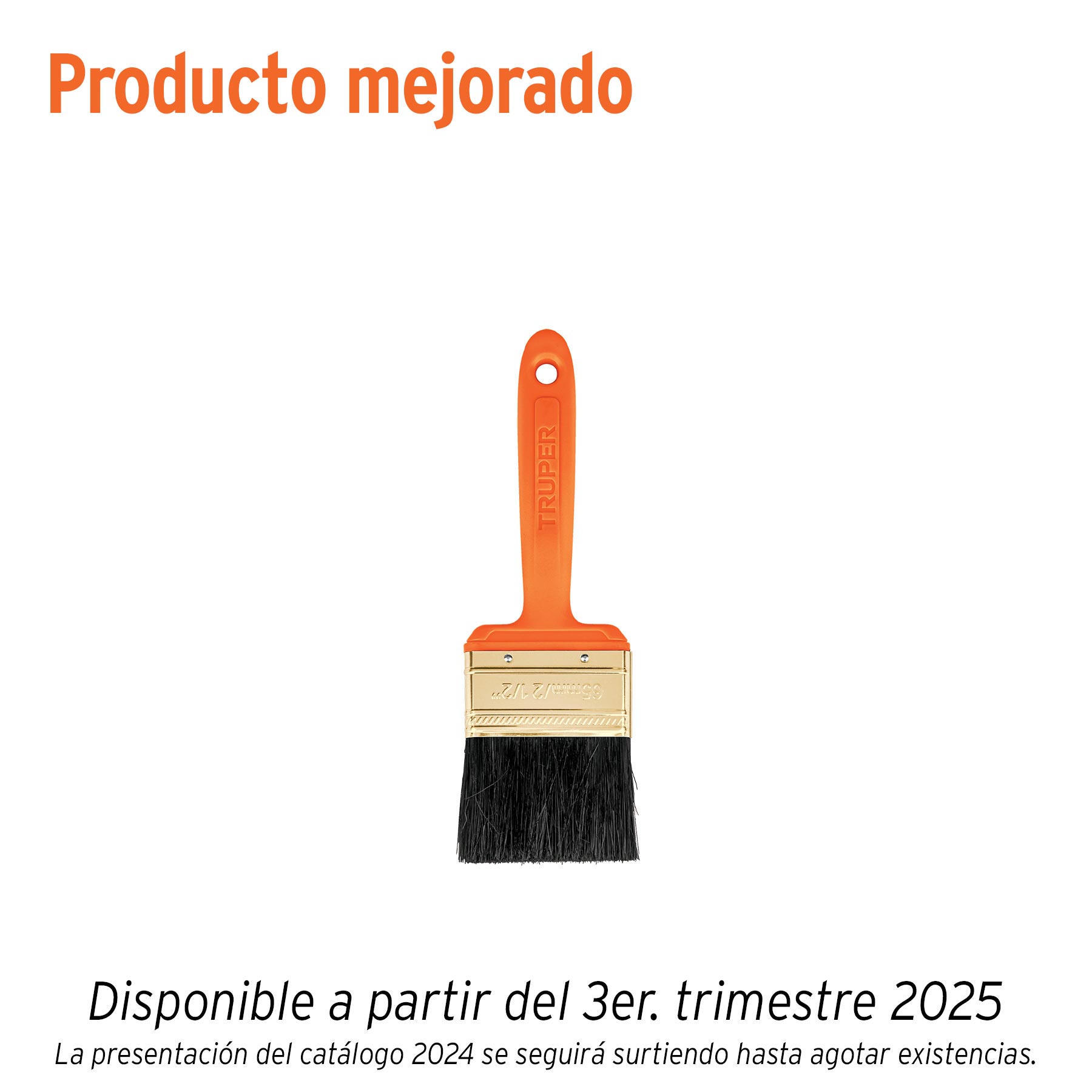Brocha Profesional de 2-1/2" con Mango de Plastico, Truper