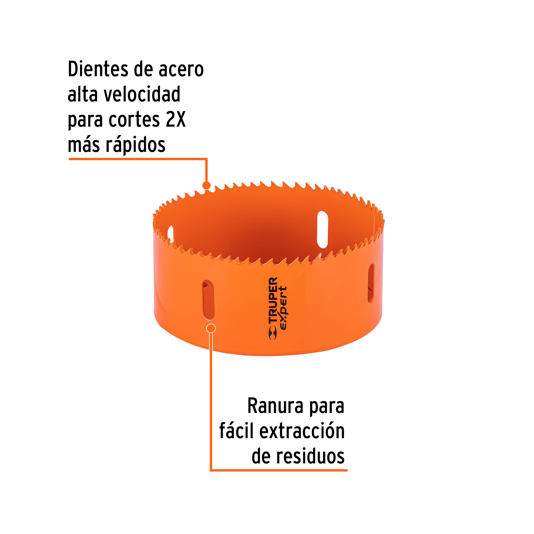 Brocasierra Bimetlica 4-1/2", Truper Expert - Image 2