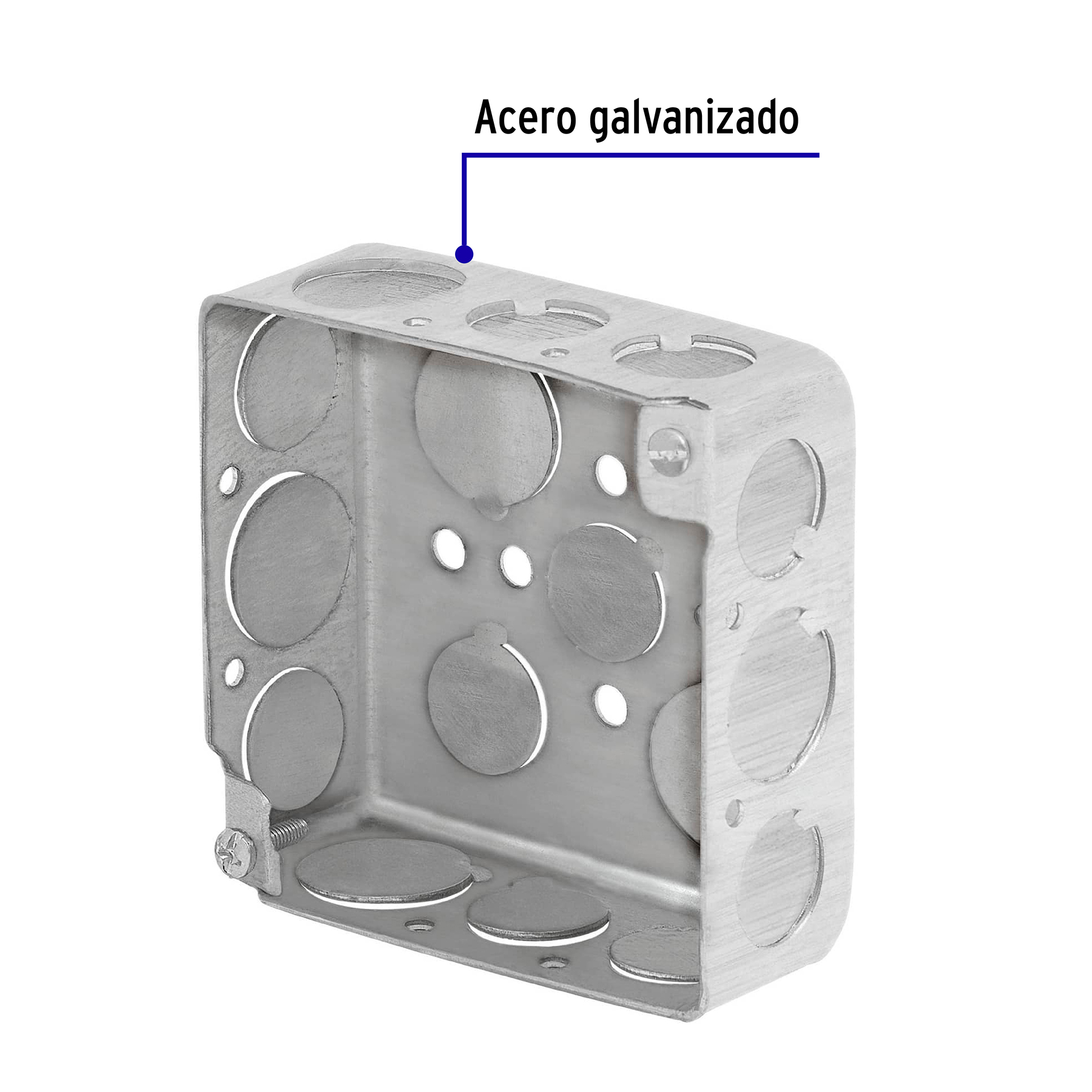 Caja Cuadrada 4" X 4" Reforzada, Volteck - Image 3