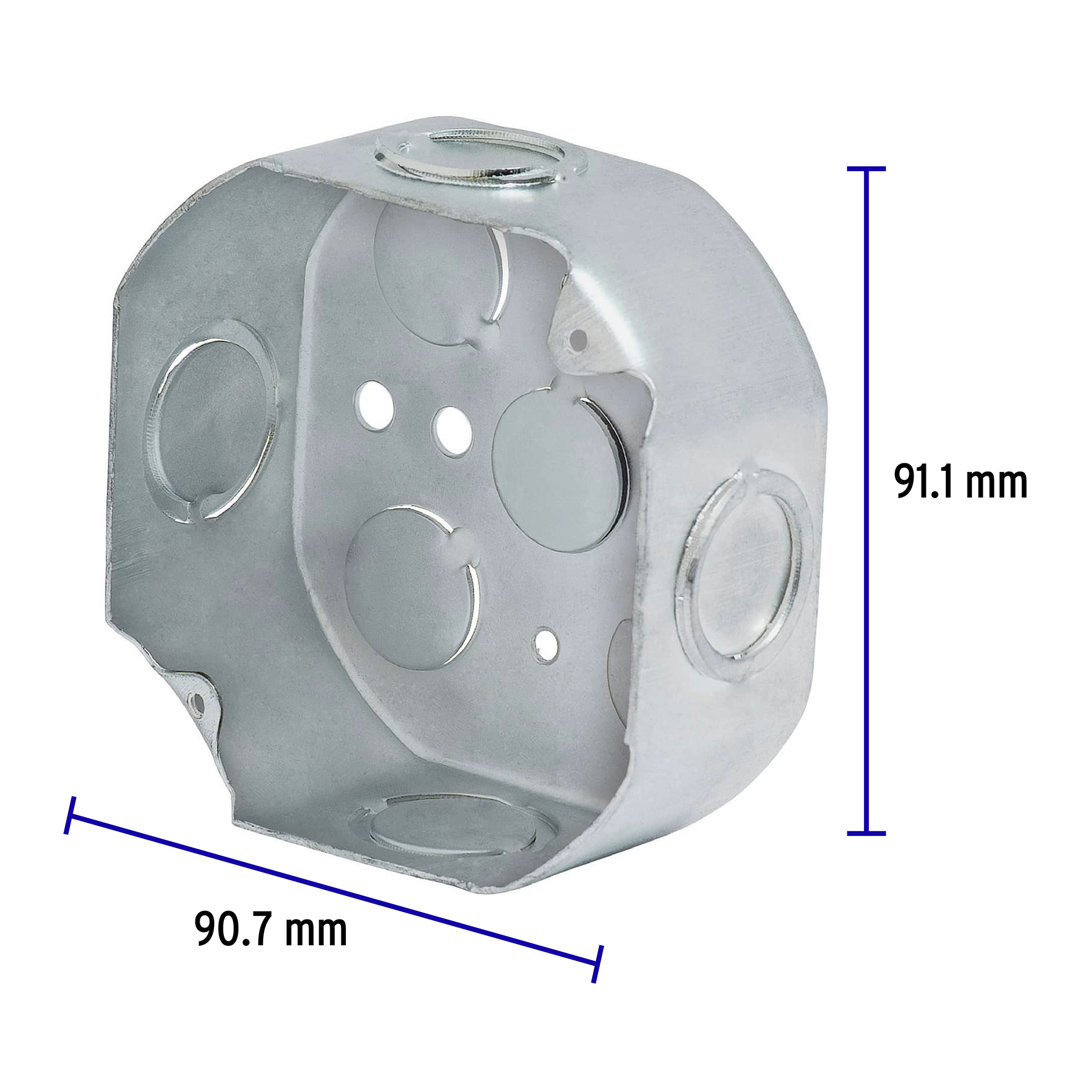 Caja Octagonal 4" X 4" Reforzada, Volteck - Image 5