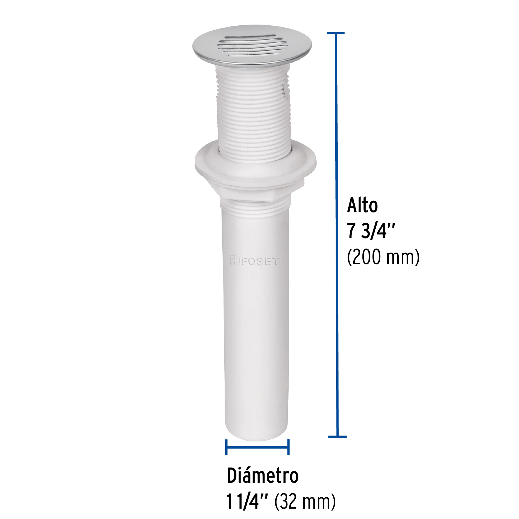 Contra de para lavabo con Rebosadero,de 1-1/4 Foset - Image 6
