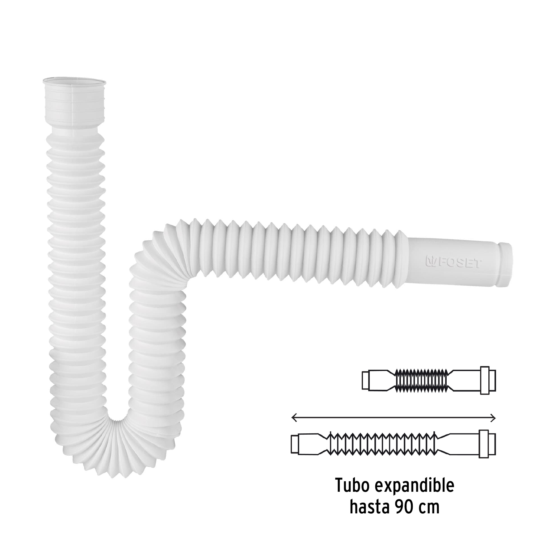 Cespol Flexible de Polietileno, para Lavabo O Fregadero - Image 7
