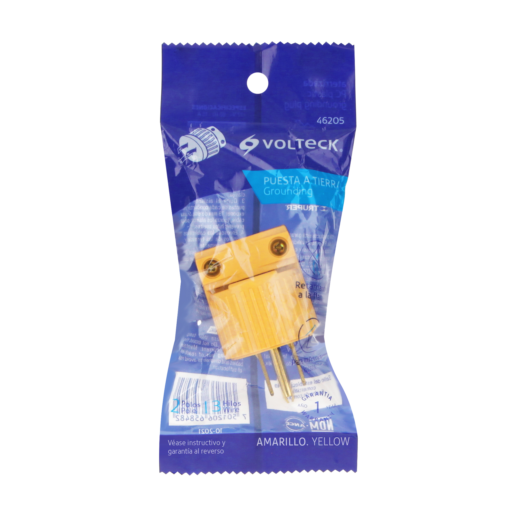 Clavija Industrial Plastica Aterrizada, 2 Polos+tierra - Image 6