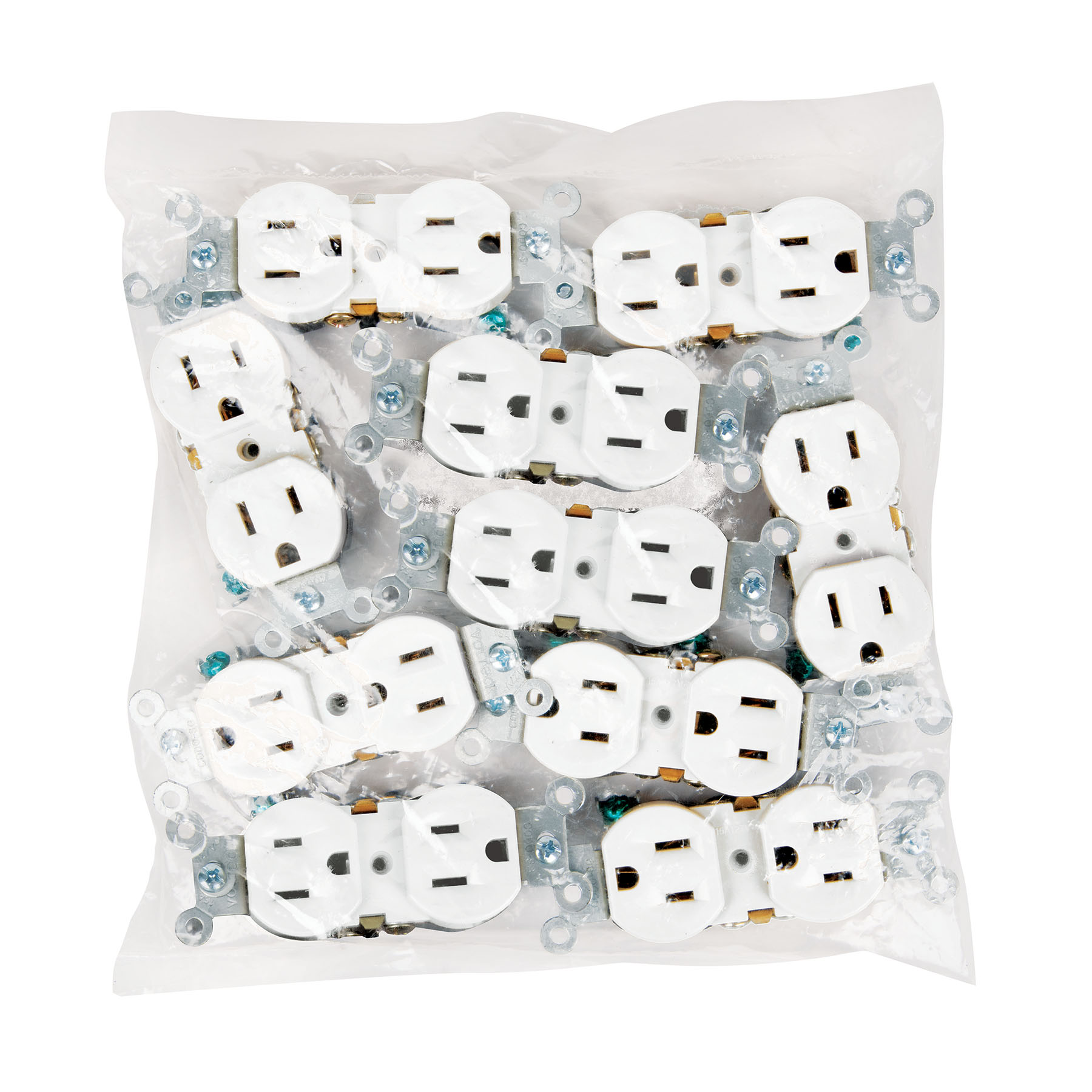 Contacto Duplex, 2 Polos 3 Hilos, Standard, Granel, Blanco - Image 4