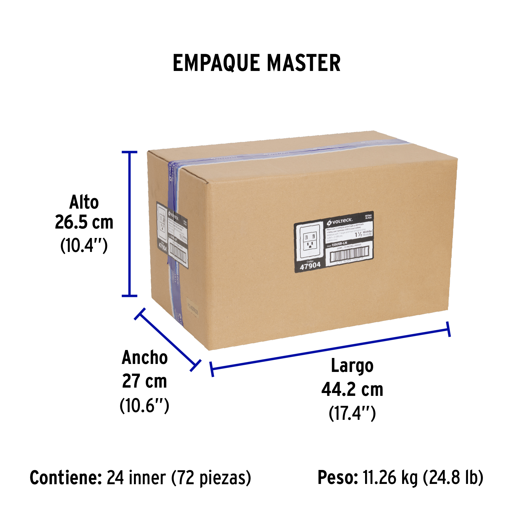Placa Armada Negra Contacto y 2 Puertos Usb 1.5 Md, Lisboa - Image 4
