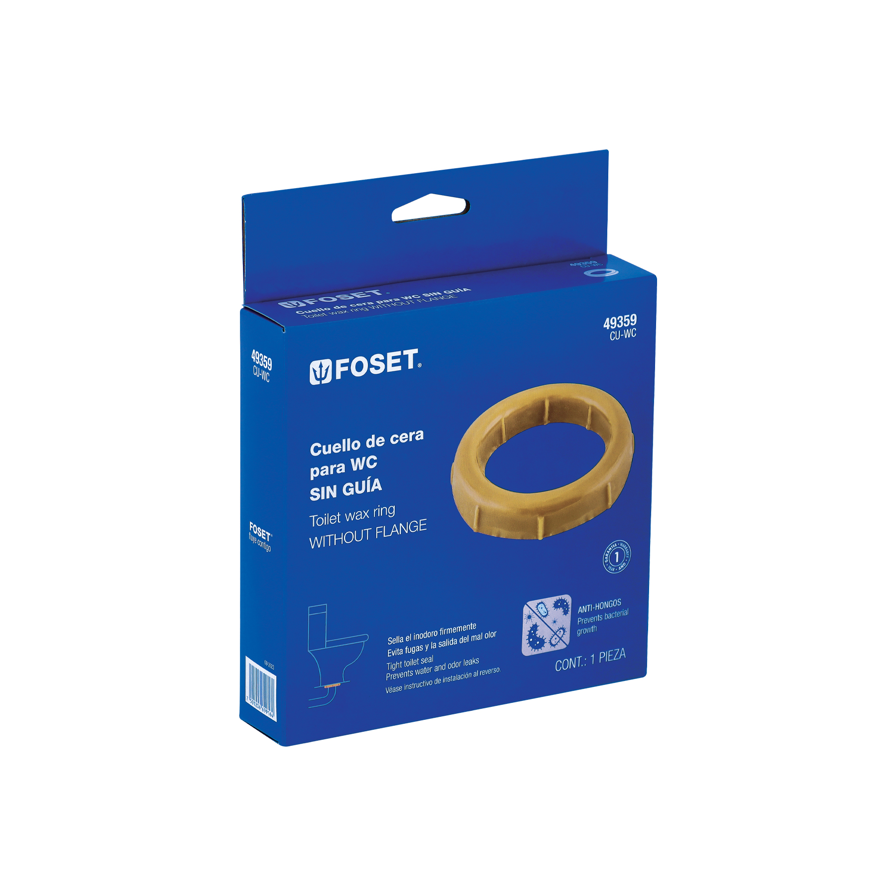Cuello de Cera Sin Guía para Wc, 150 G, Foset - Image 5