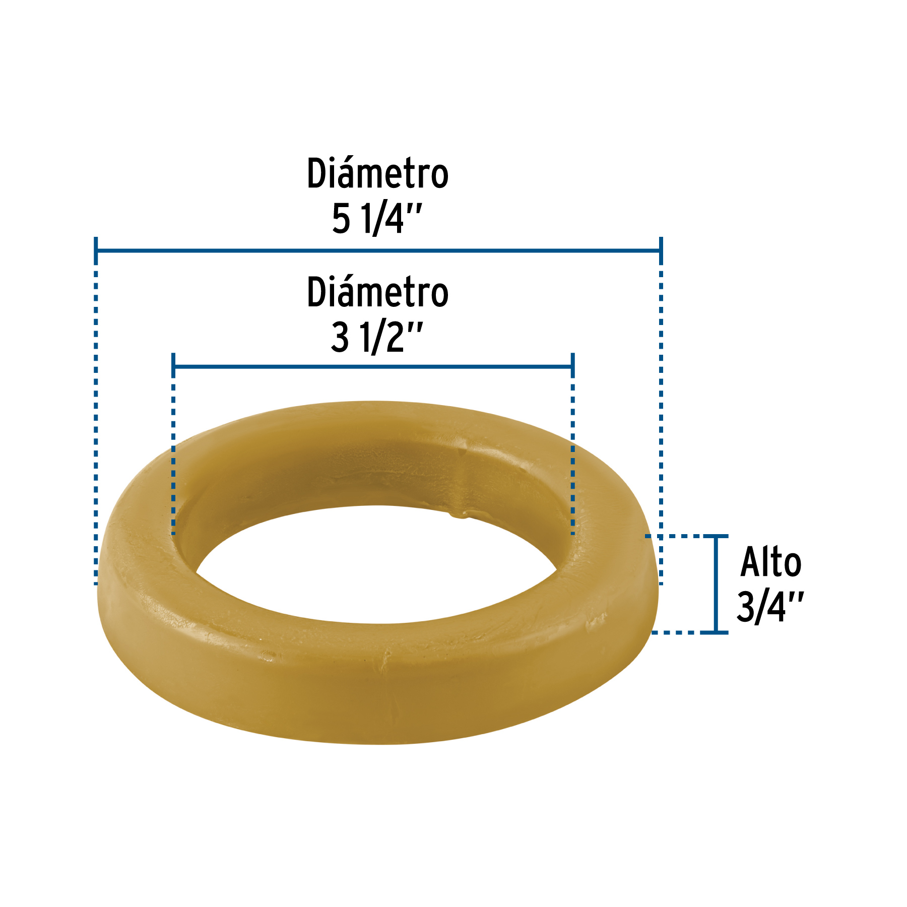 Cuello de Cera Sin Guía para Wc, 150 G, Foset - Image 6
