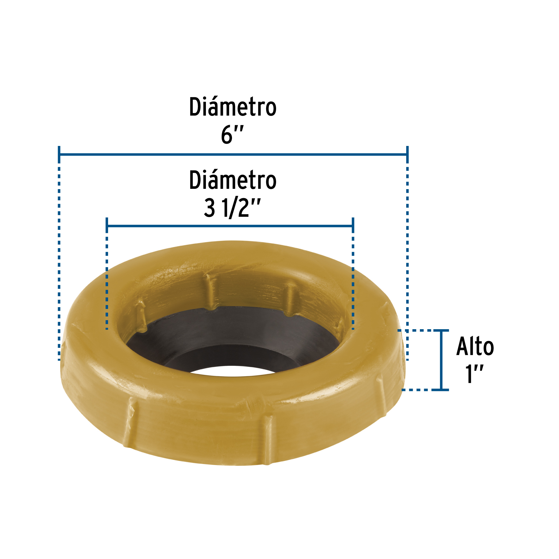 Cuello de Cera con Guía para Wc, Robusto, 250 G, Foset - Image 7