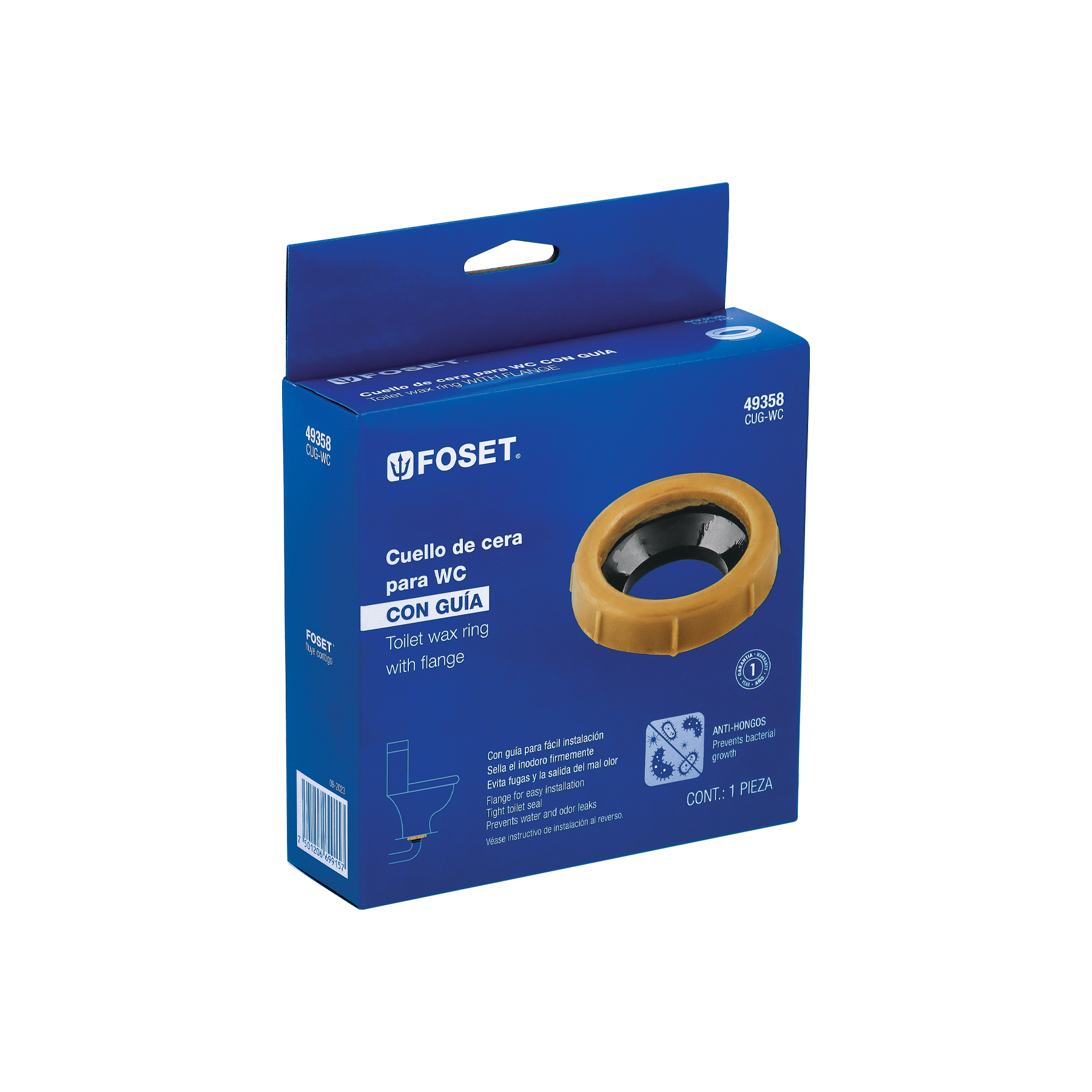Cuello de Cera con Gua para Wc, 170 G, Foset - Image 5