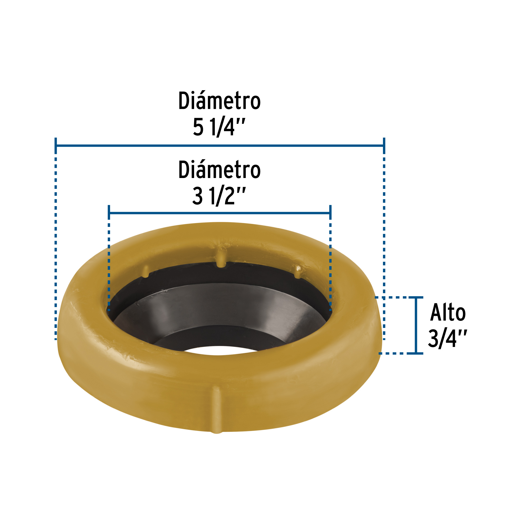 Cuello de Cera con Gua para Wc, 170 G, Foset - Image 7