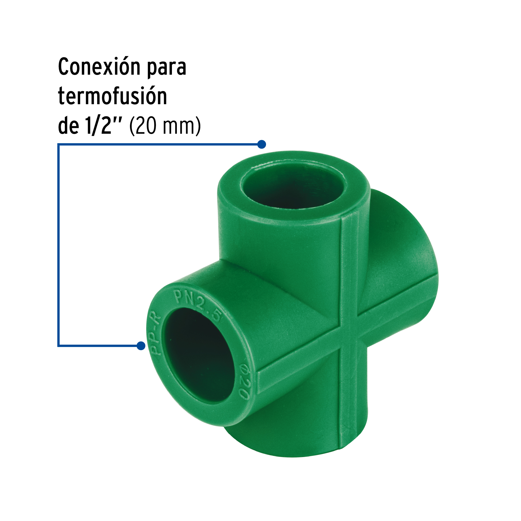 Cruz de PPR, 1/2" (20 Mm), Foset - Image 2