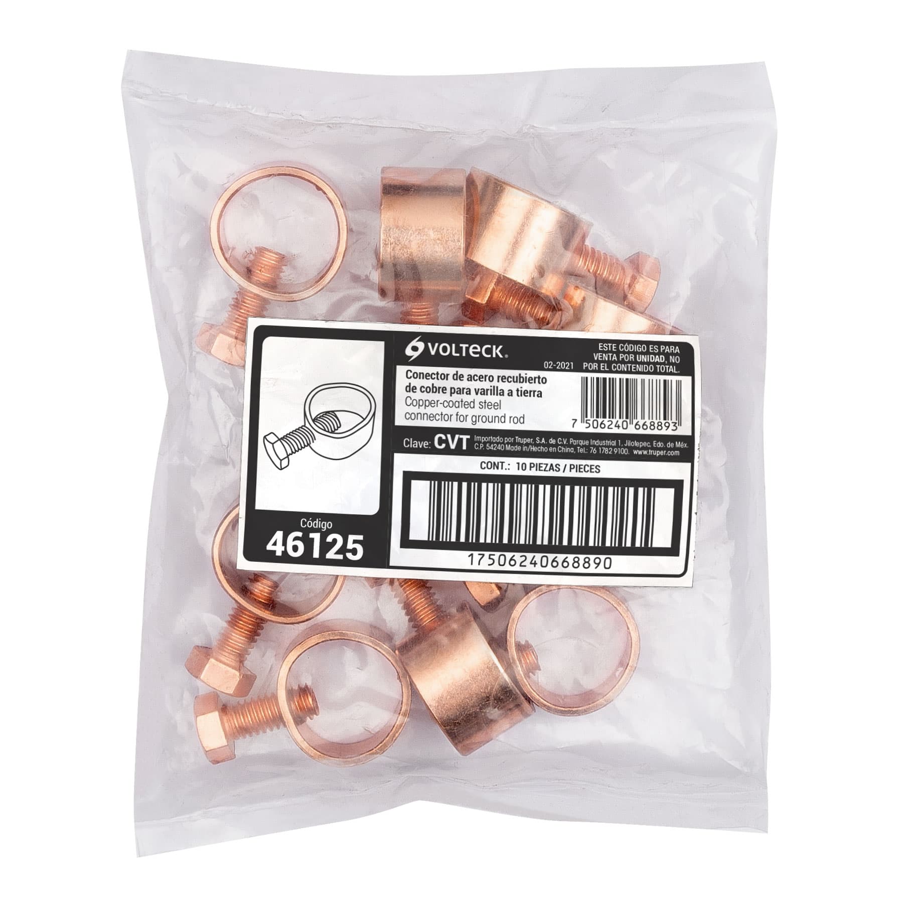 Conector para Varilla A Tierra, Volteck - Image 3