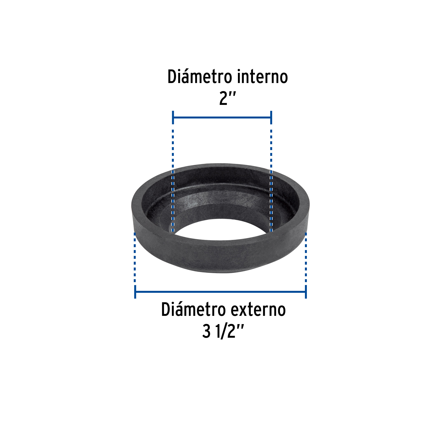 Empaque Unin Tanque-taza para Wc, 2", Foset - Image 5