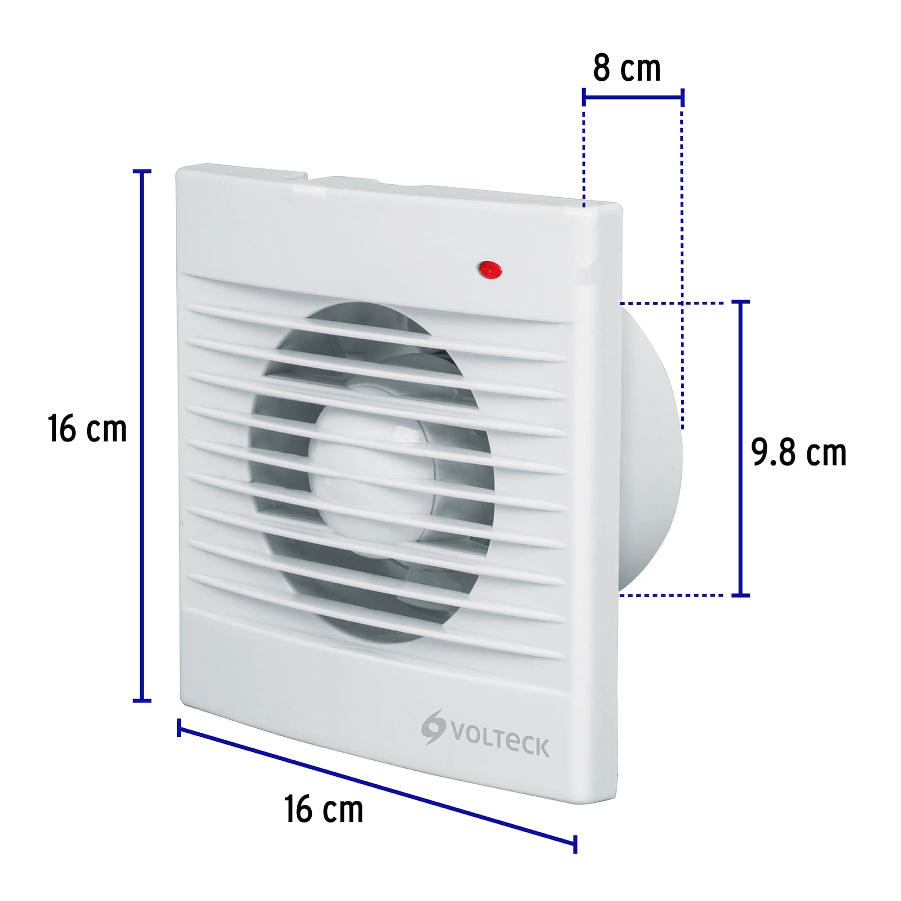 Extractor de Aire de 4", Blanco, Volteck - Image 6
