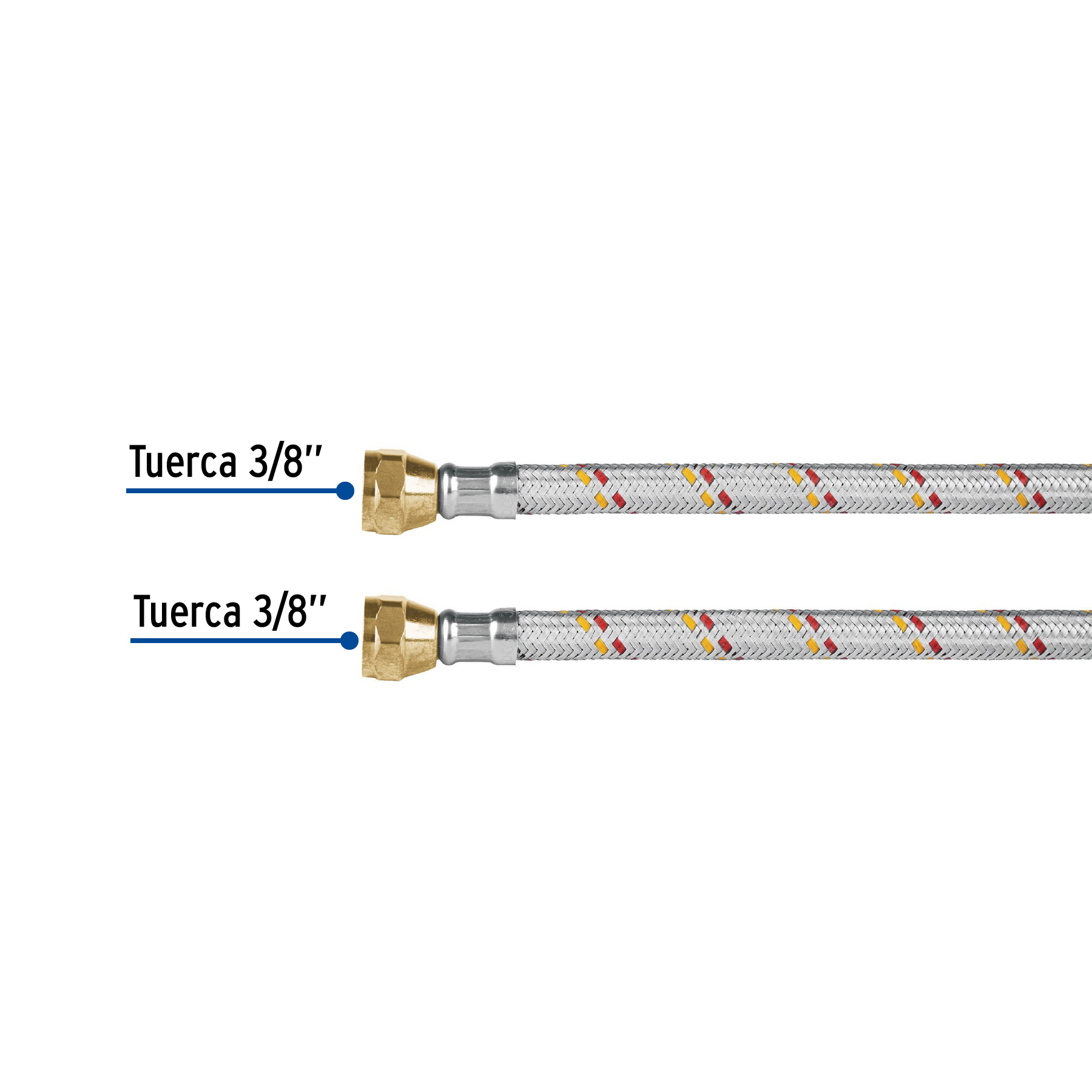 Manguera para Gas, Aluminio, 3/8" Flare, 200 Cm, Foset Basic - Image 8