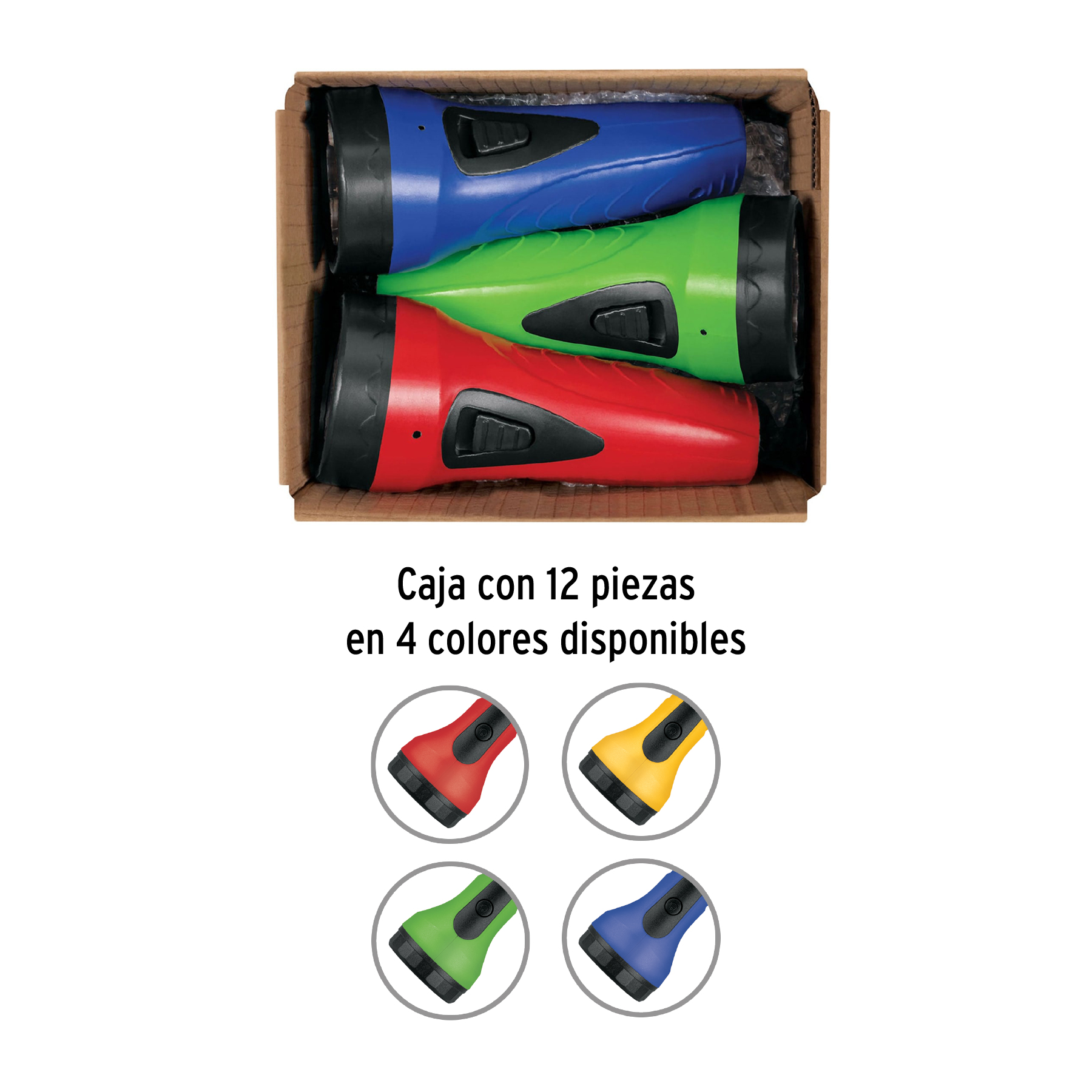 Linterna Plástica de LED, 60 Lm, Recargable A Granel, Pretul - Image 7