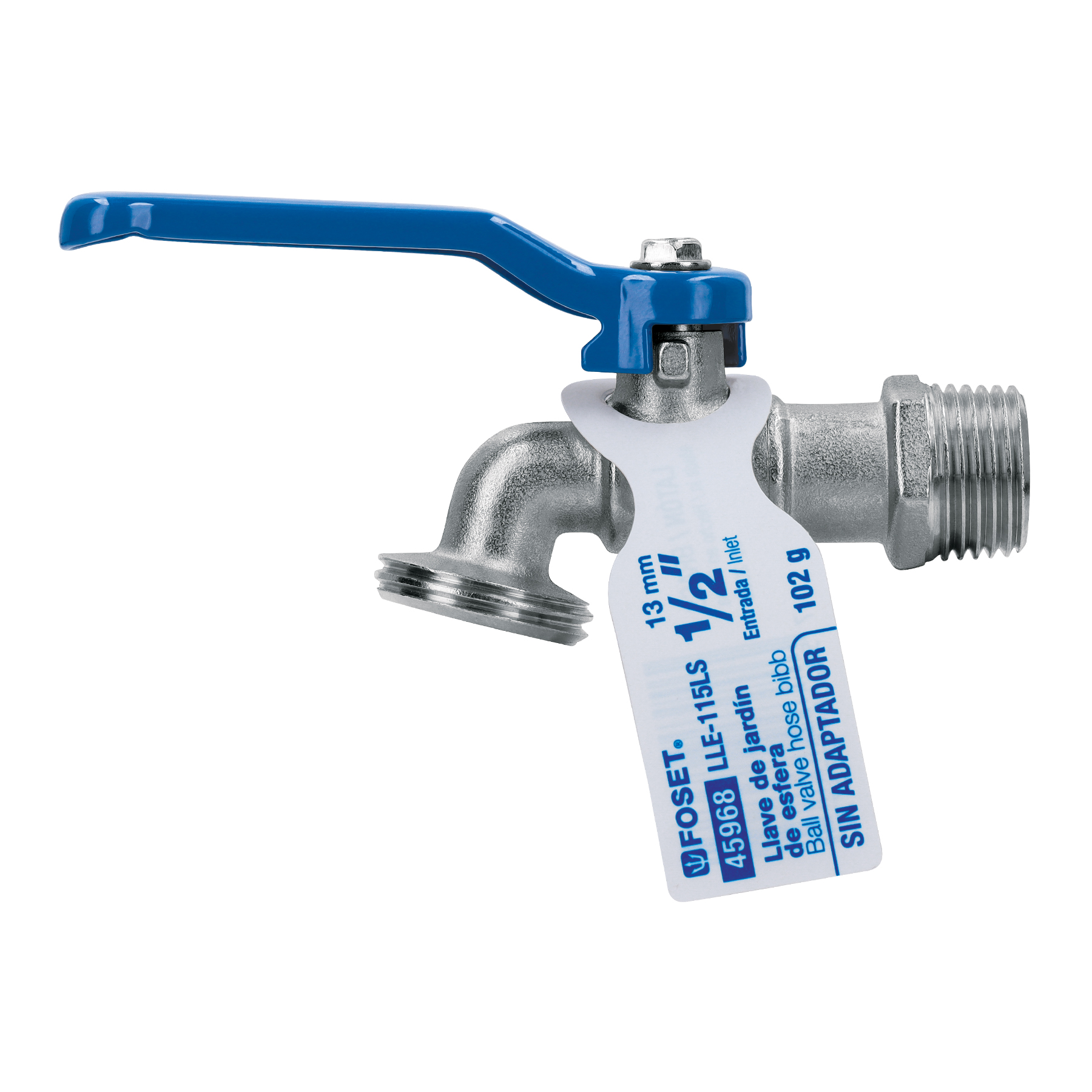 Llave de Esfera de Latón 1/2", 115 G, S/adaptador, Foset - Image 2