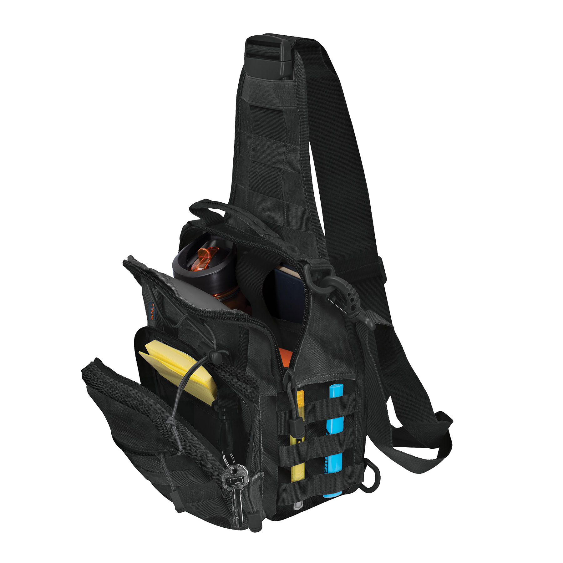 Mochila Táctica Multiusos Negra, Truper - Image 8