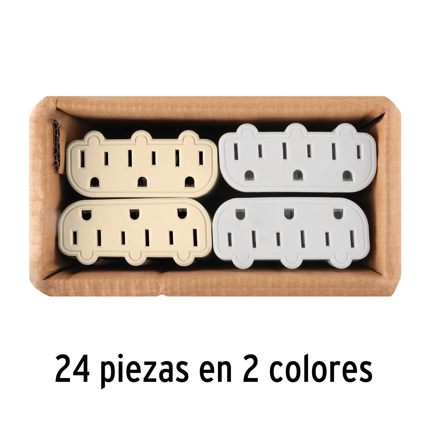 Multicontacto de Barra Triple Aterrizado, A Granel, Volteck - Image 2