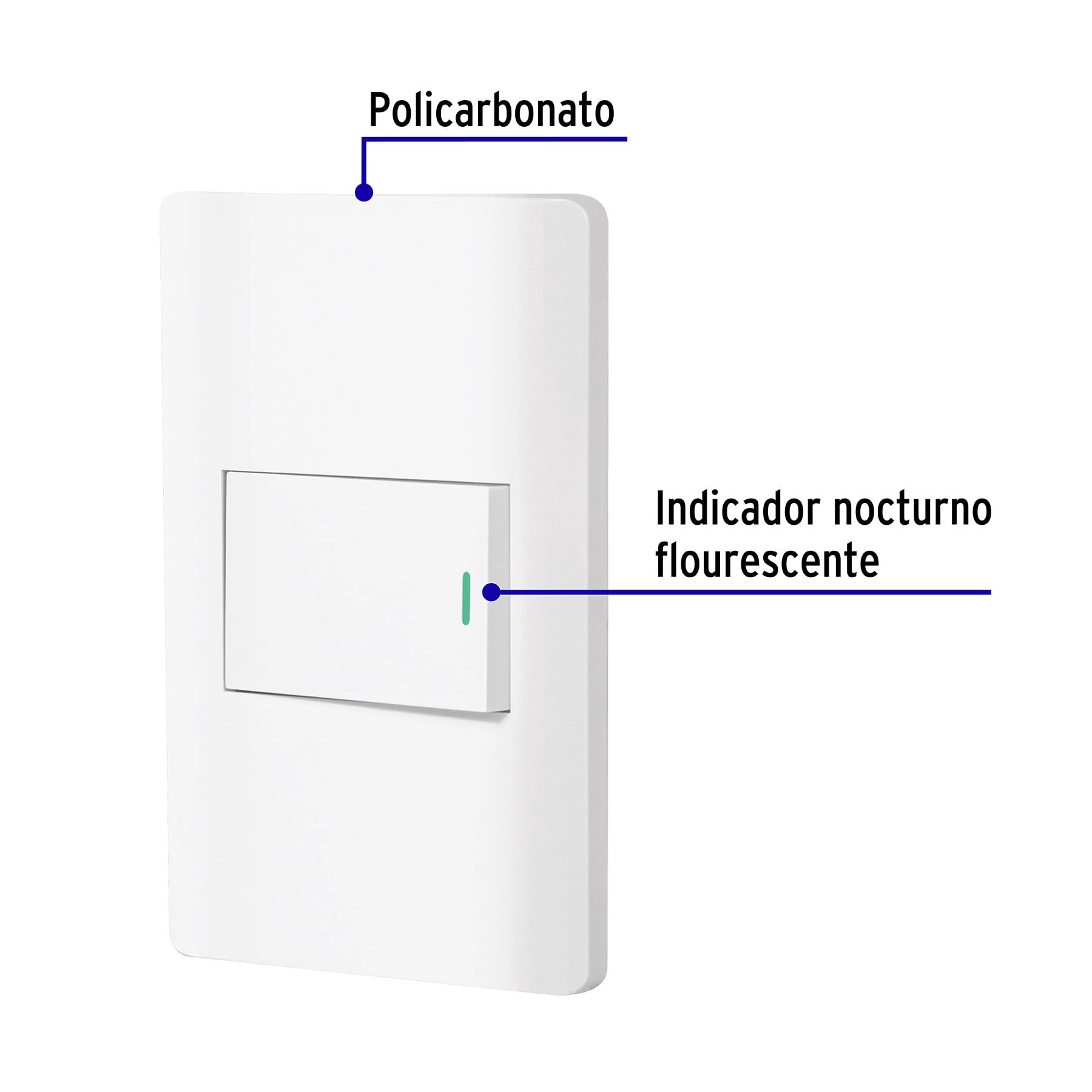 Placa Armada Blanca 1 Interruptor 1.5 Mdulos, Lisboa - Image 6