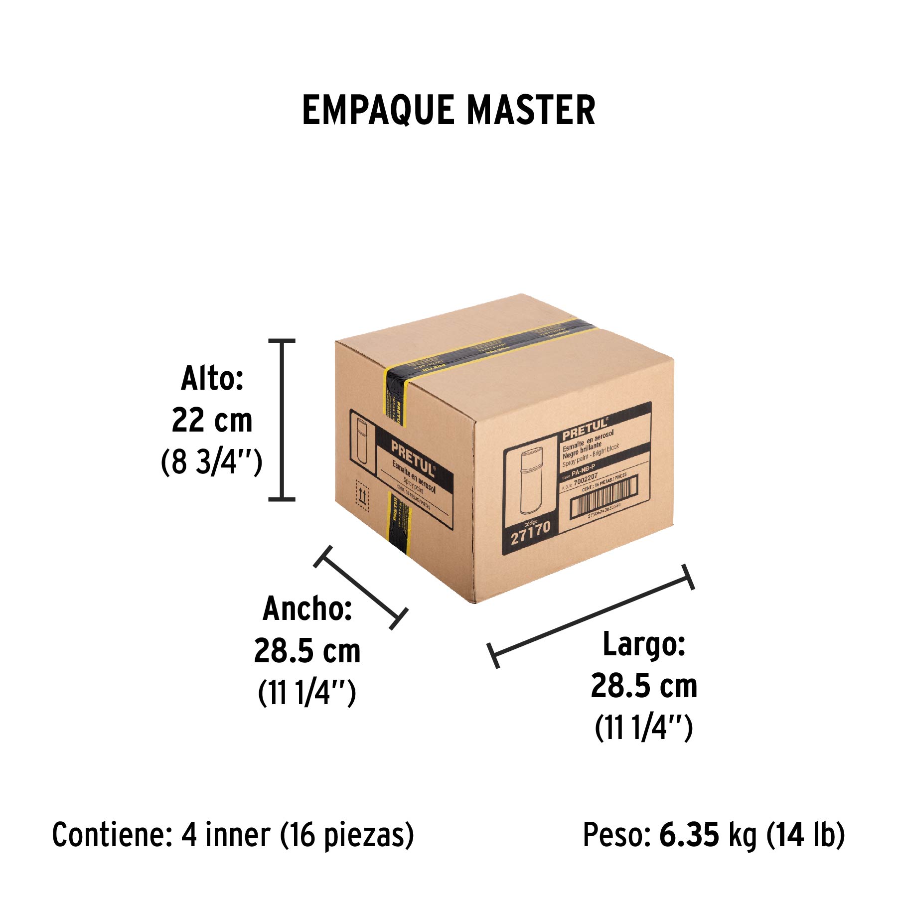 Pintura en Aerosol,negro Brillante, 400 Ml, Pretul - Image 4