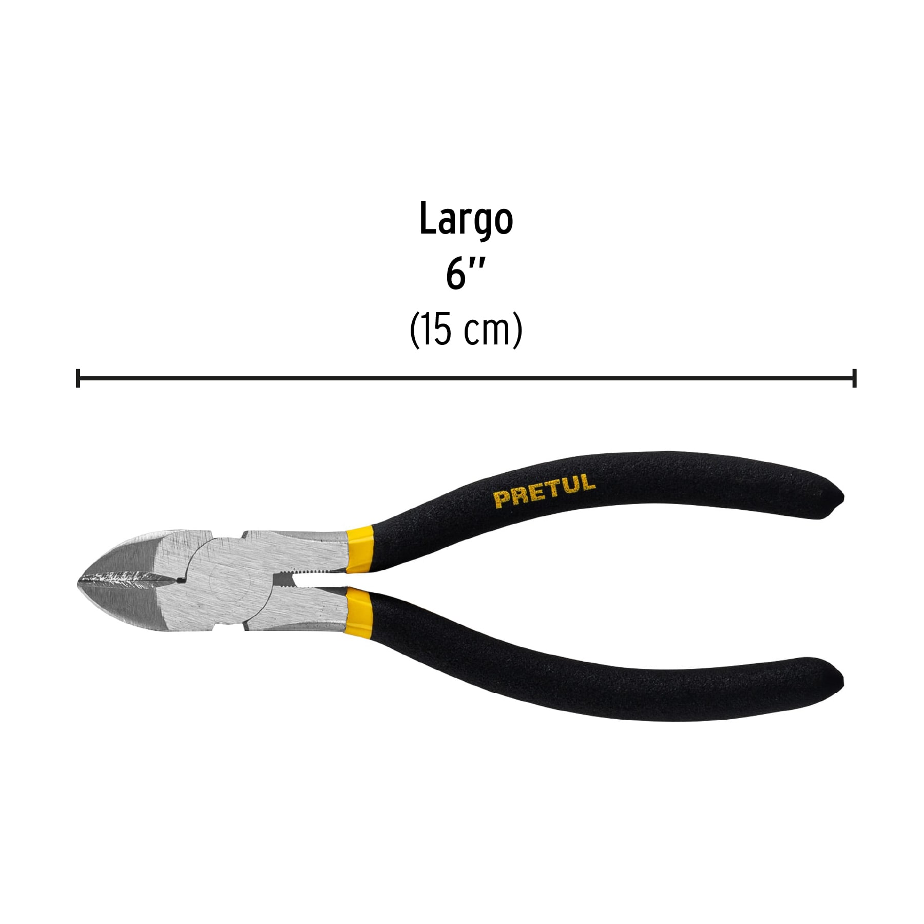 Pinza de Corte Diagonal 6" Mango de Vinil, A Granel, Pretul - Image 6