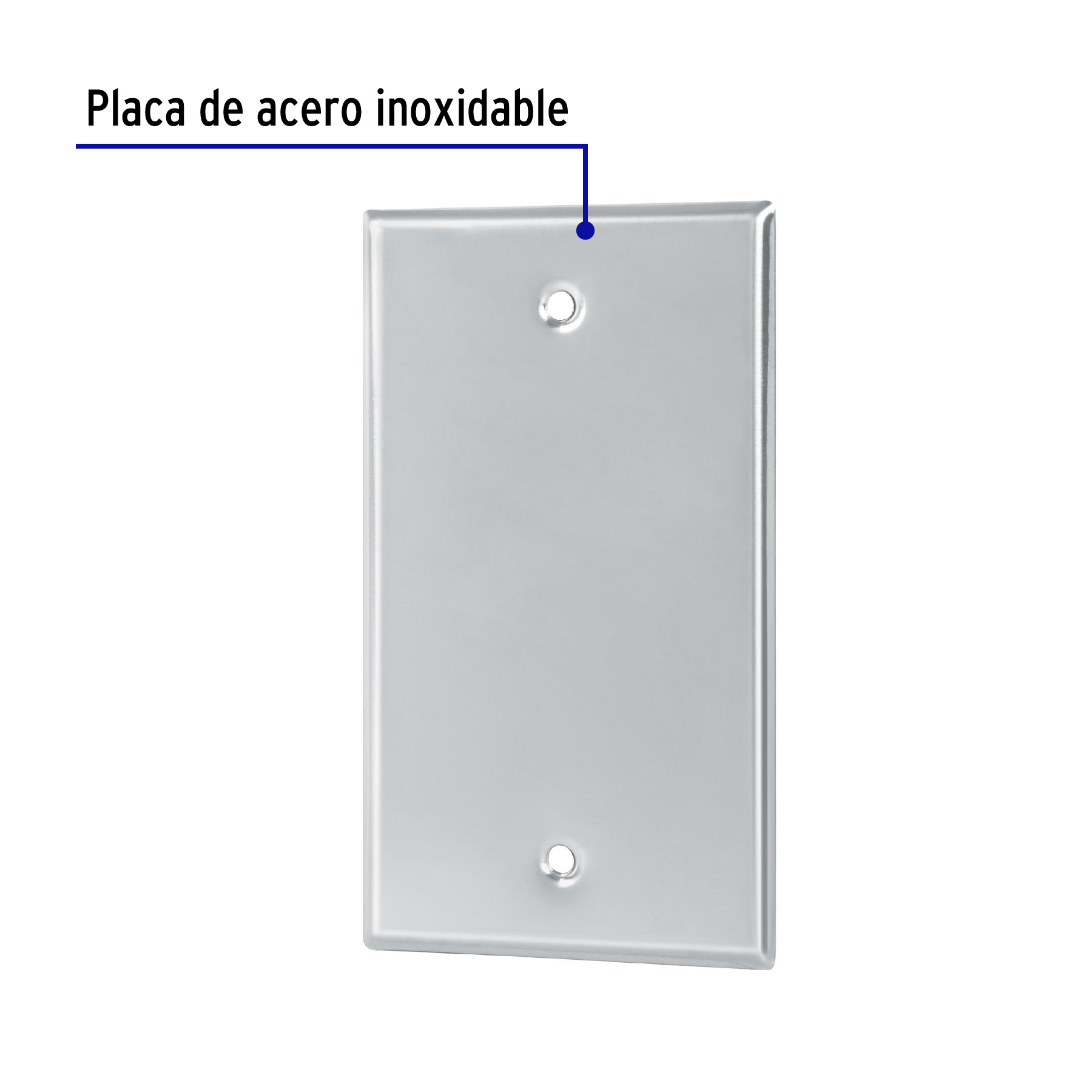 Placa de Acero Inoxidable Ciega, Lnea Standard - Image 6