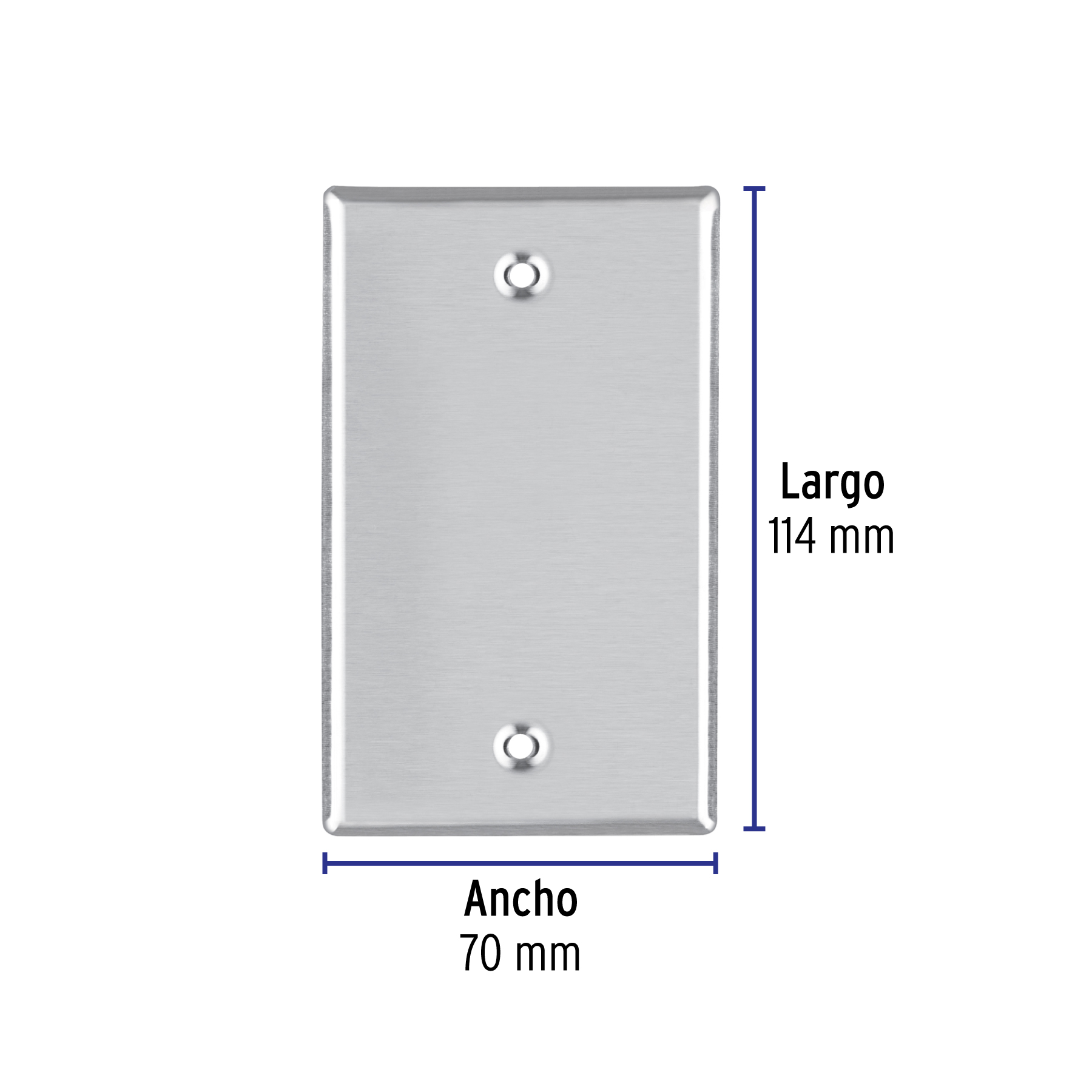 Placa de Acero Inoxidable Ciega, Lnea Standard - Image 7