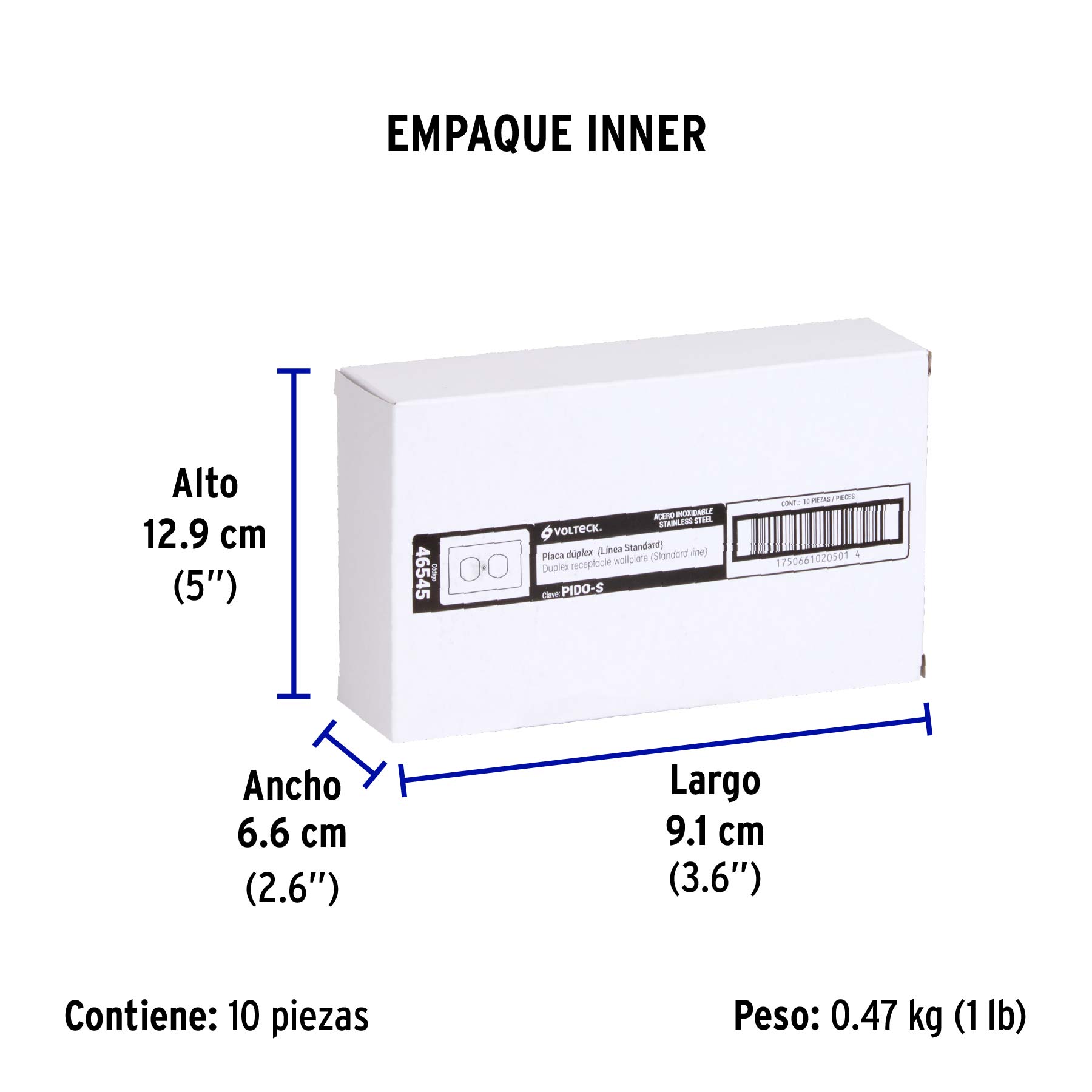 Placa de Acero Inoxidable Dplex, Lnea Standard - Image 2