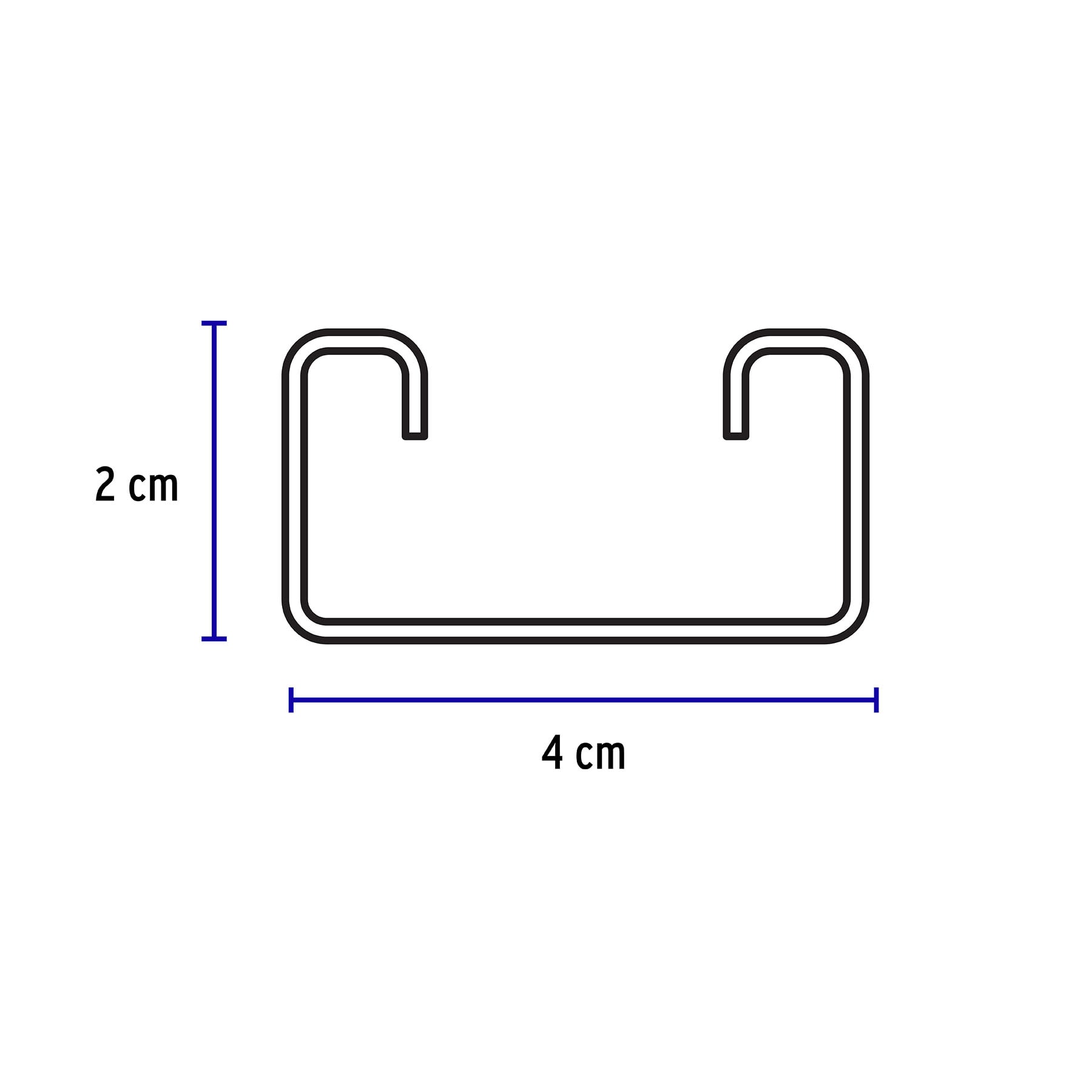 Perfil Monocanal Perforado de 3 M, 4 X 2 Cm Cal. 16, Volteck - Image 3