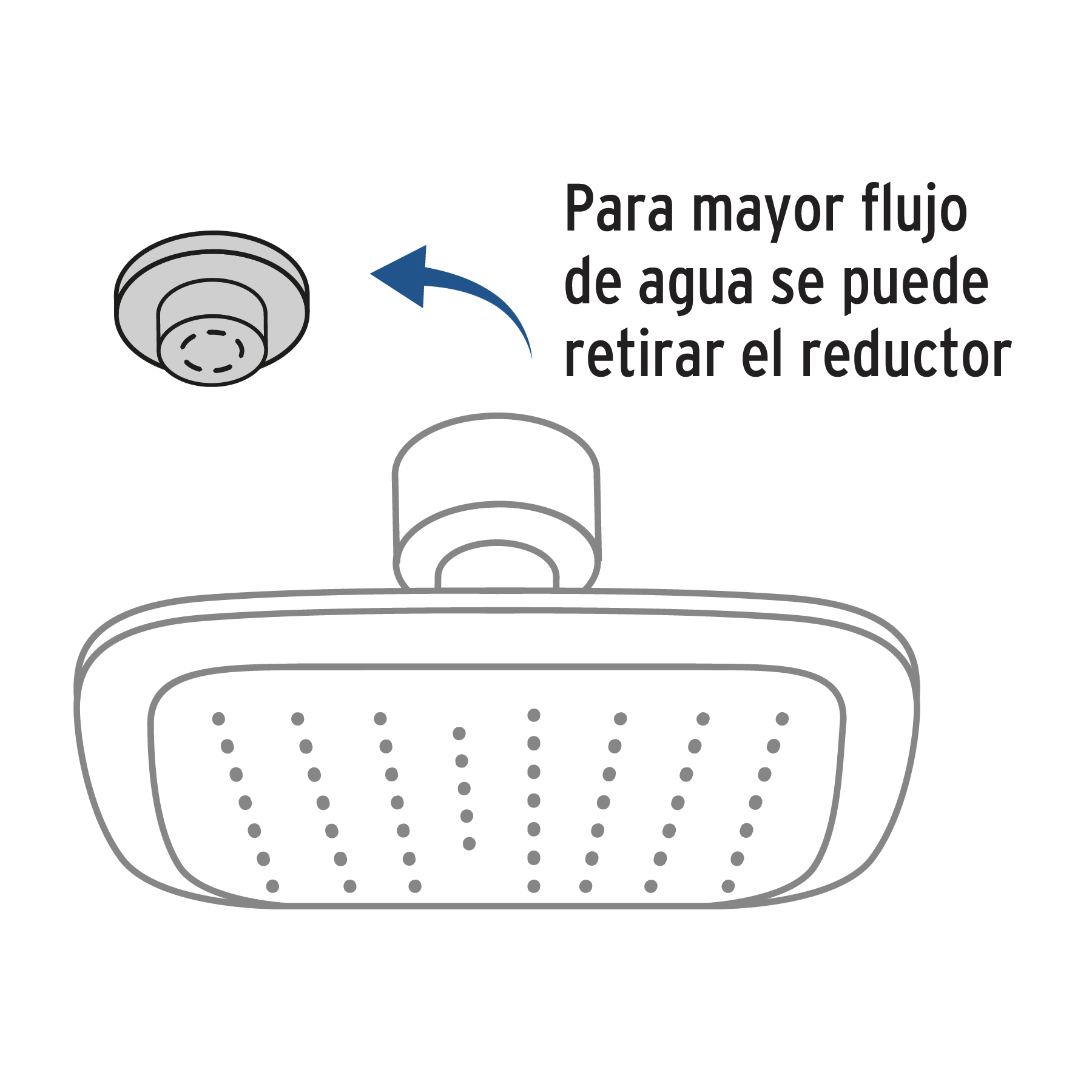 Regadera Cuadrada 3-3/4" Brazo y Chapetn de Acero, Basic - Image 6