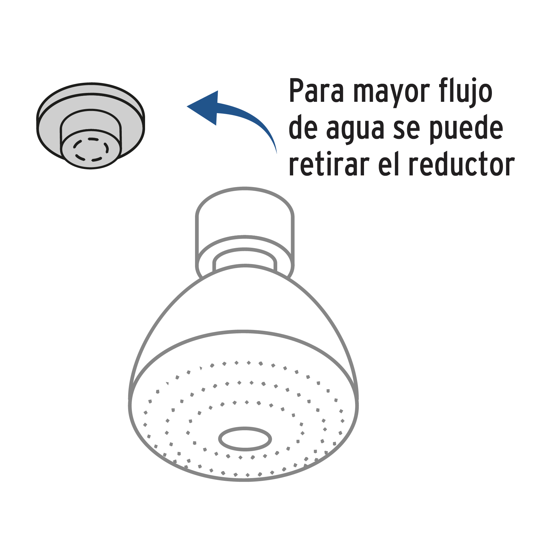 Regadera 3-1/4", 5 Funciones, Brazo y Chapetn, Foset Aqua - Image 6
