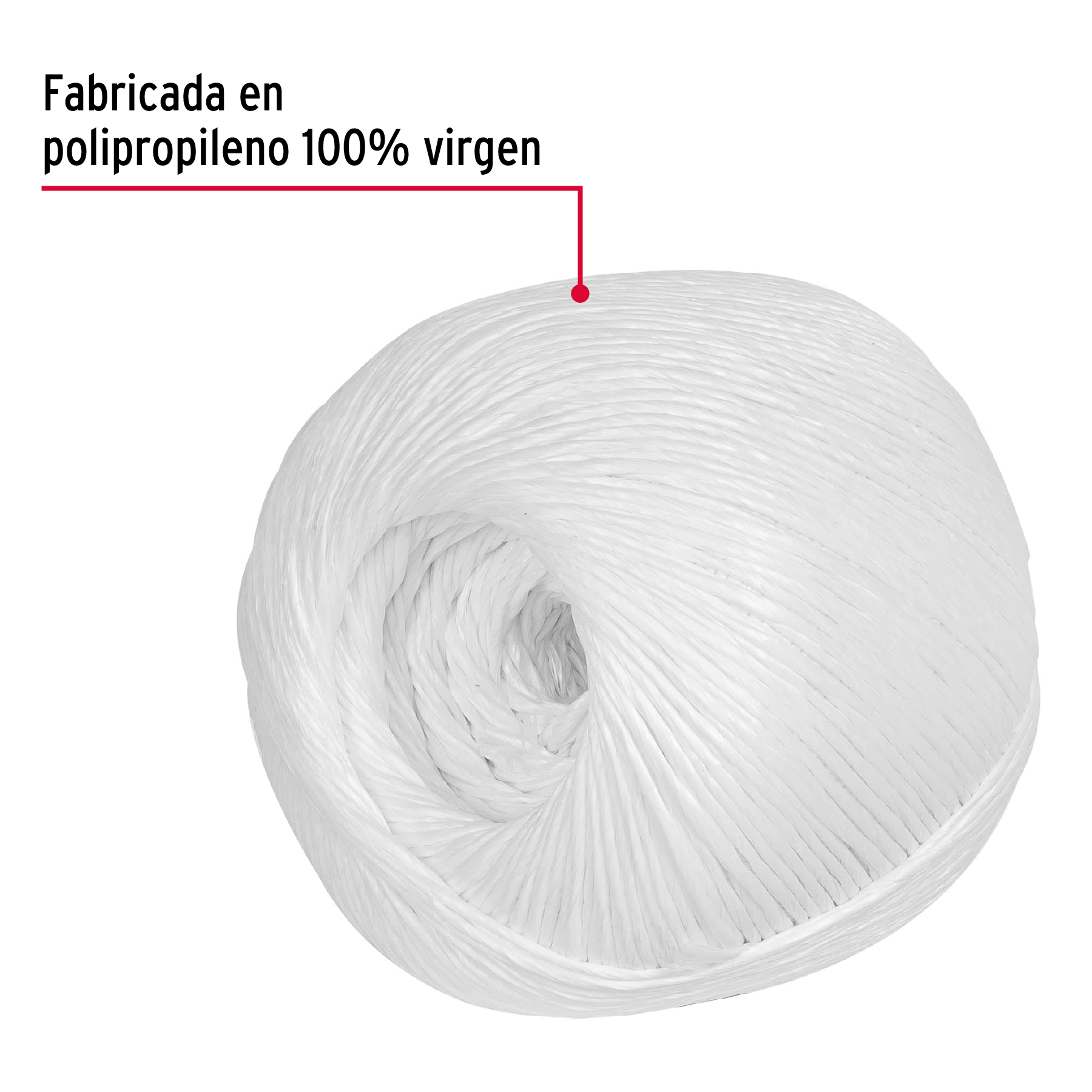 Rollo de Rafia de 410 M Color Blanco Calibre 2.2 G/m, Fiero - Image 6